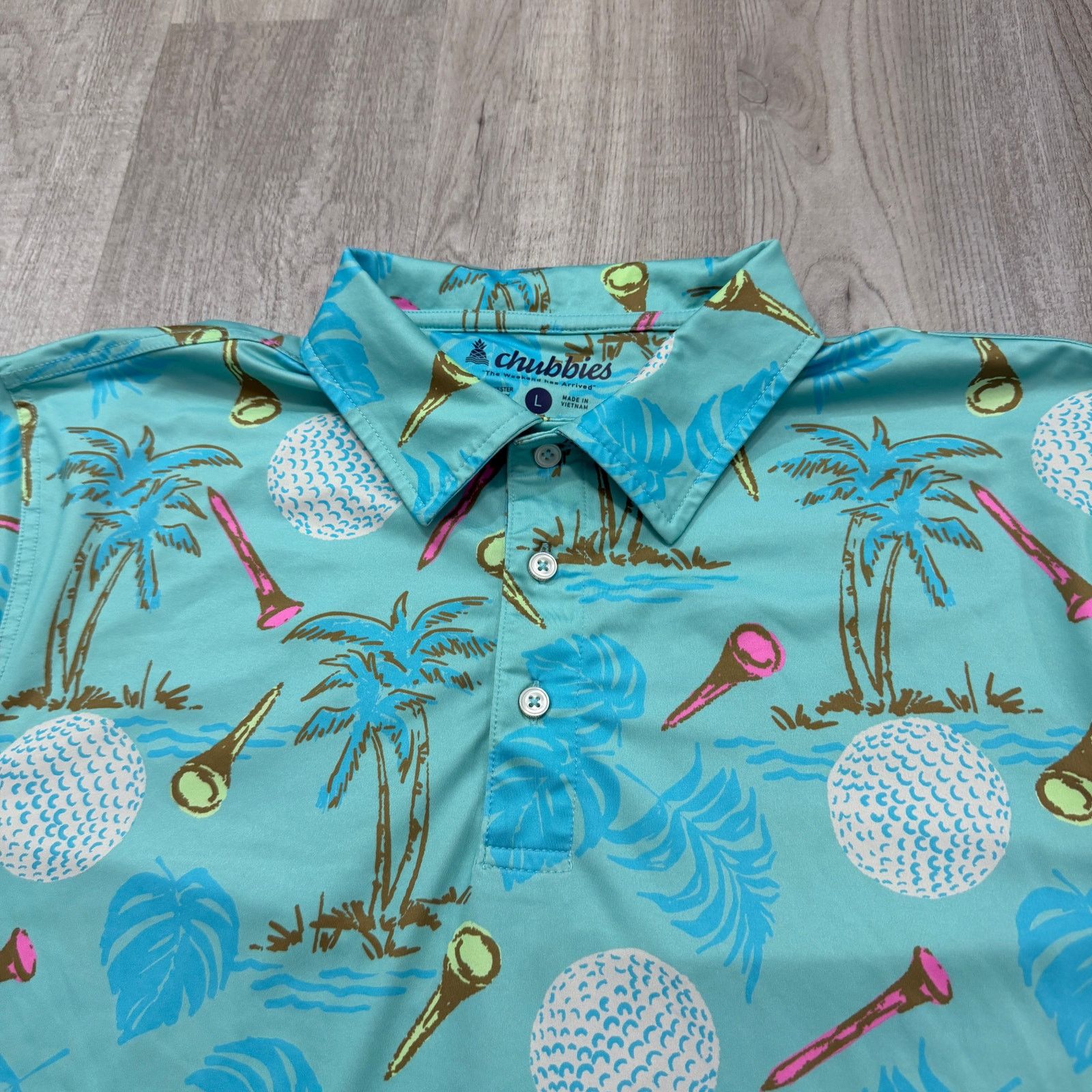 Chubbies Chubbies The Bogey Monster Performance Polo Shirt Large Size US L / EU 52-54 / 3 - 3 Thumbnail