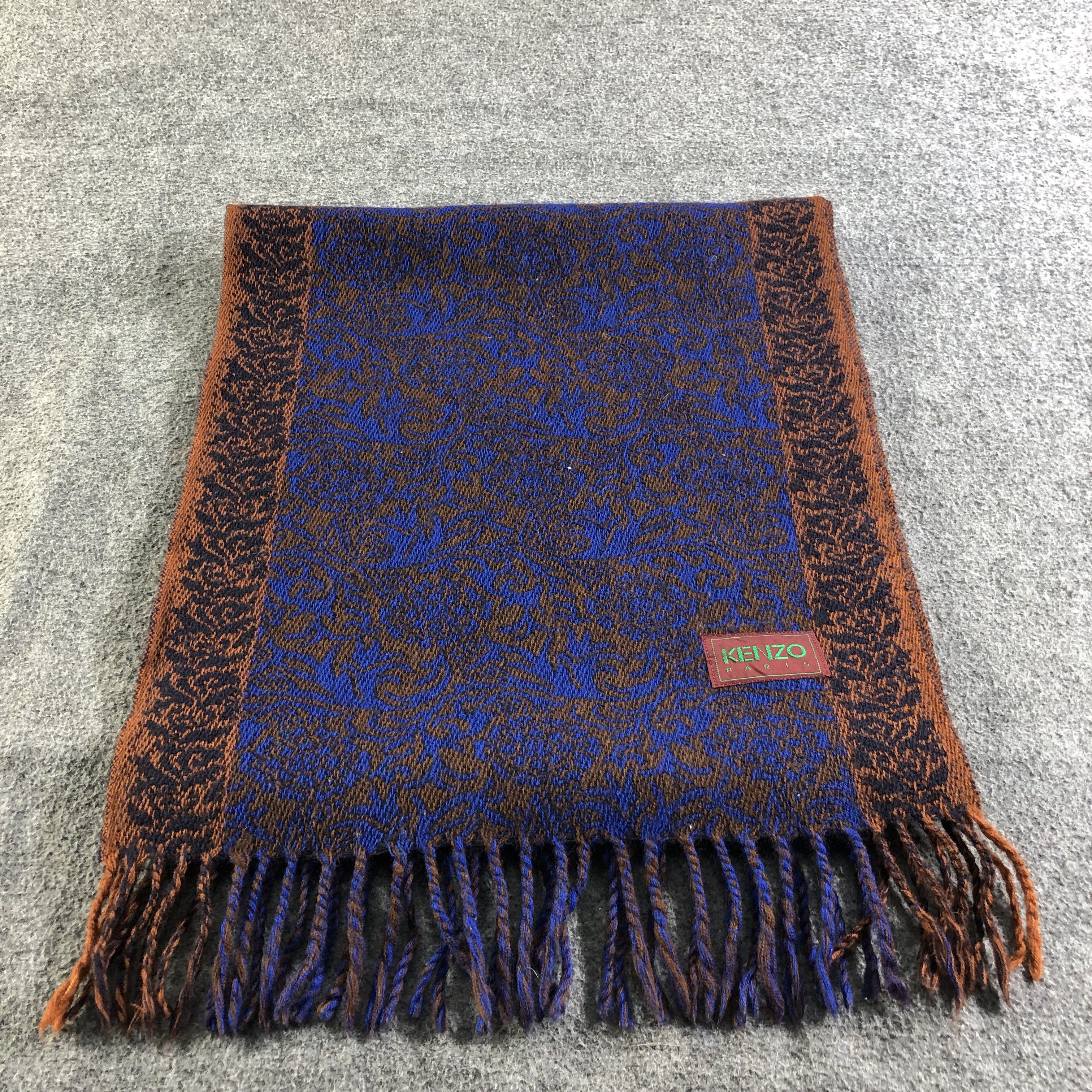 Kenzo Kenzo Baroque Wool Scarf Muffler V1958 Size ONE SIZE - 2 Thumbnail