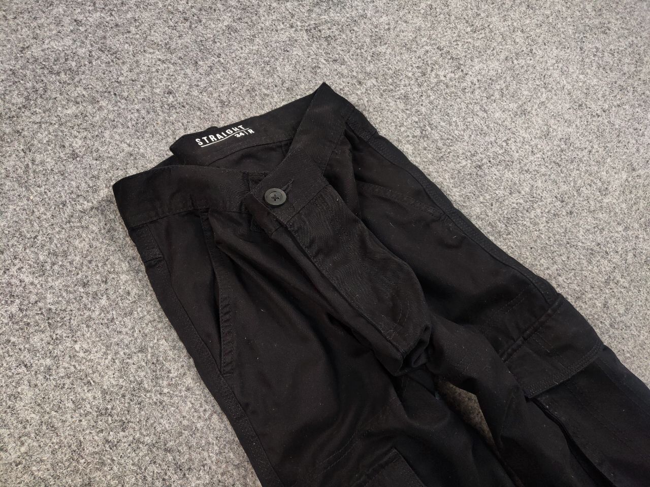 Japanese Brand Vintage Japan style Black Cargo Straight Fit Pants Y2K Size US 34 / EU 50 - 12 Thumbnail