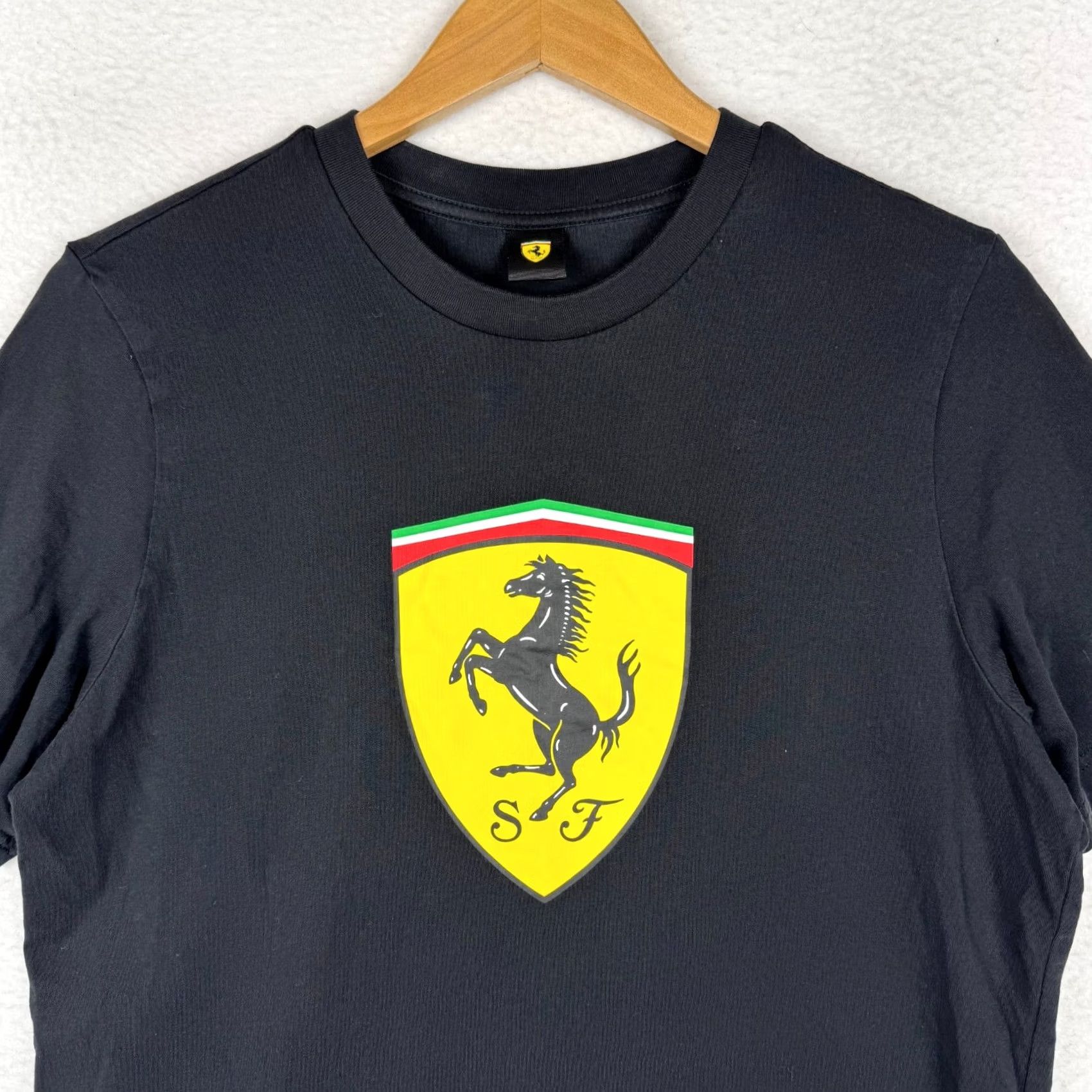 Puma PUMA Ferrari Scuderia T Shirt Medium Black Short Sleeve Crew Neck Men Logo 2020s Size US M / EU 48-50 / 2 - 2 Thumbnail