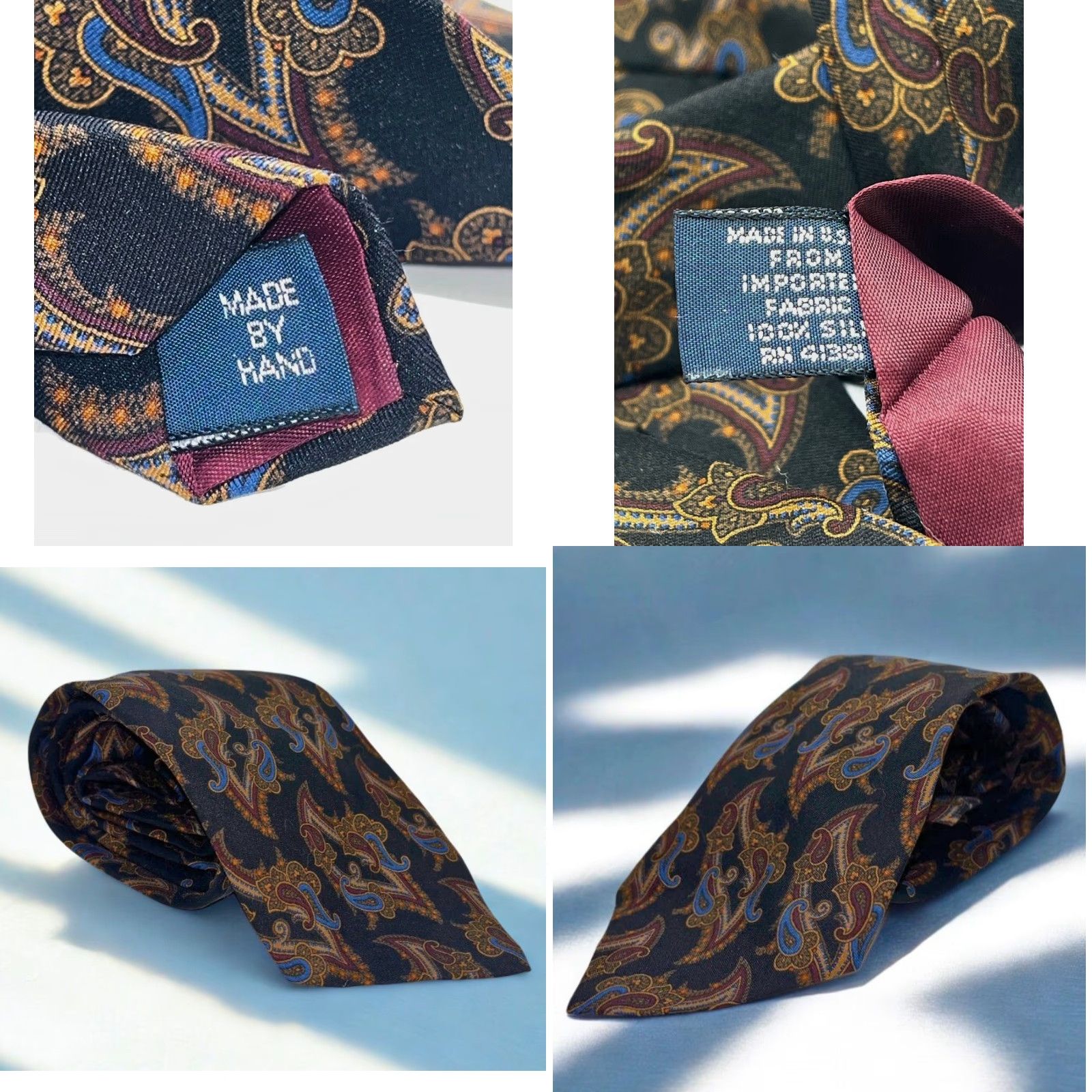 Polo Ralph Lauren VINTAGE Polo Ralph Lauren Paisley Silk Tie Handmade USA Mens Neckwear Indulgent Classic Size US M / EU 48-50 / 2 - 8 Thumbnail