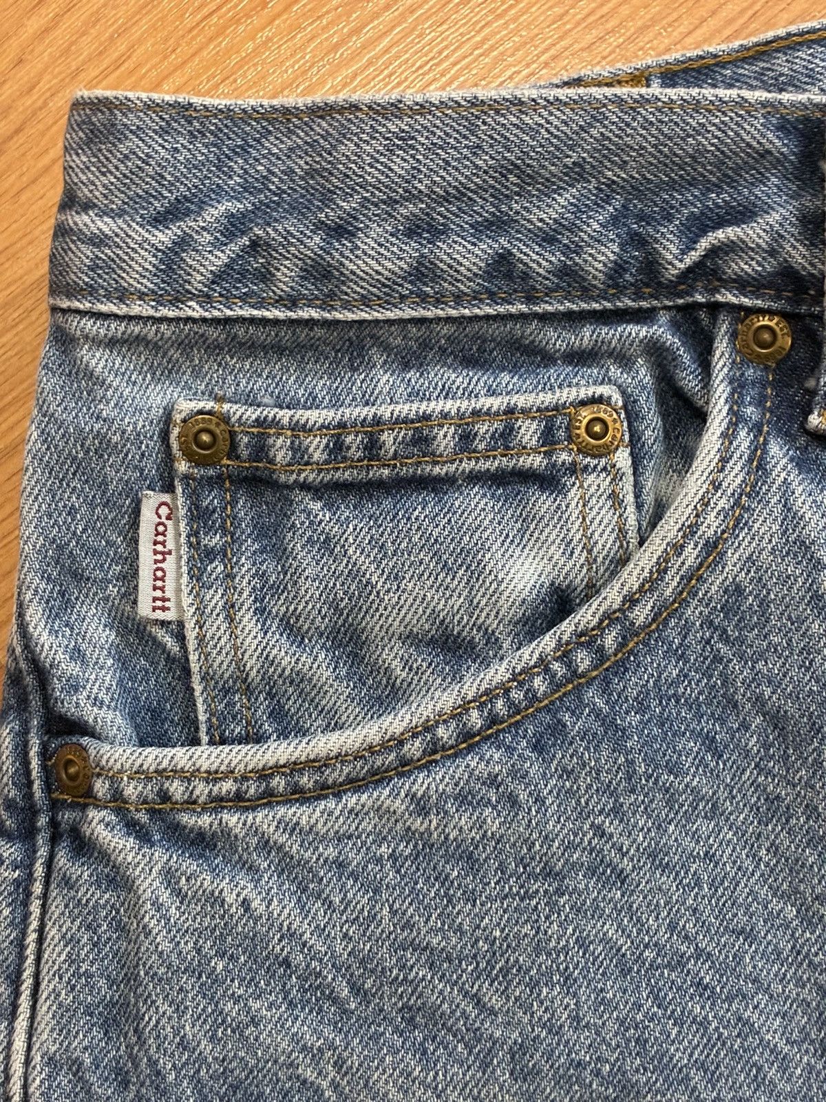 Carhartt 34x30 - Vintage Carhartt Flannel Lined Denim Jeans B21-DST Size US 34 / EU 50 - 20 Thumbnail
