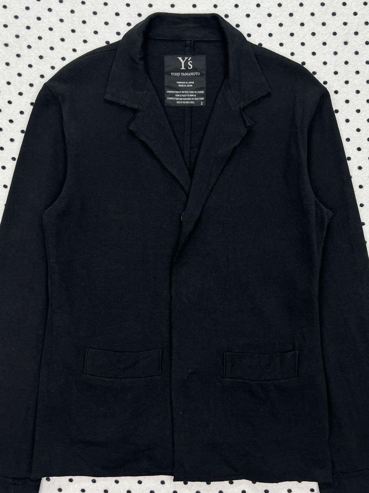 Yohji Yamamoto Y’s Yohji Yamamoto Snap Button Raw Edge Jacket Size S / US 4 / IT 40 - 3 Thumbnail