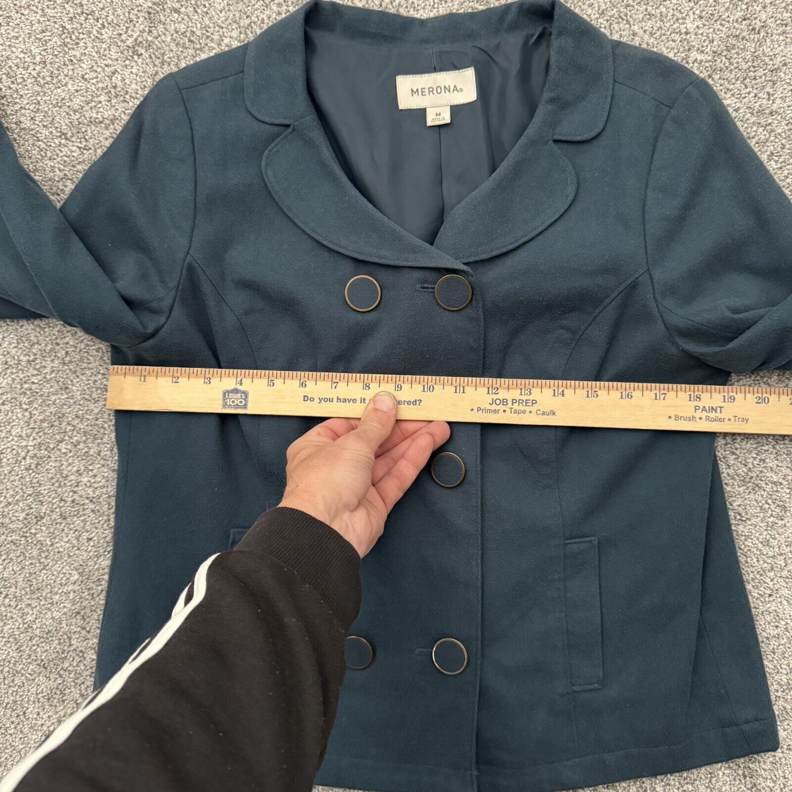 Merona Merona Jacket Womens Medium Double Breasted Office Preppy Size M / US 6-8 / IT 42-44 - 6 Thumbnail