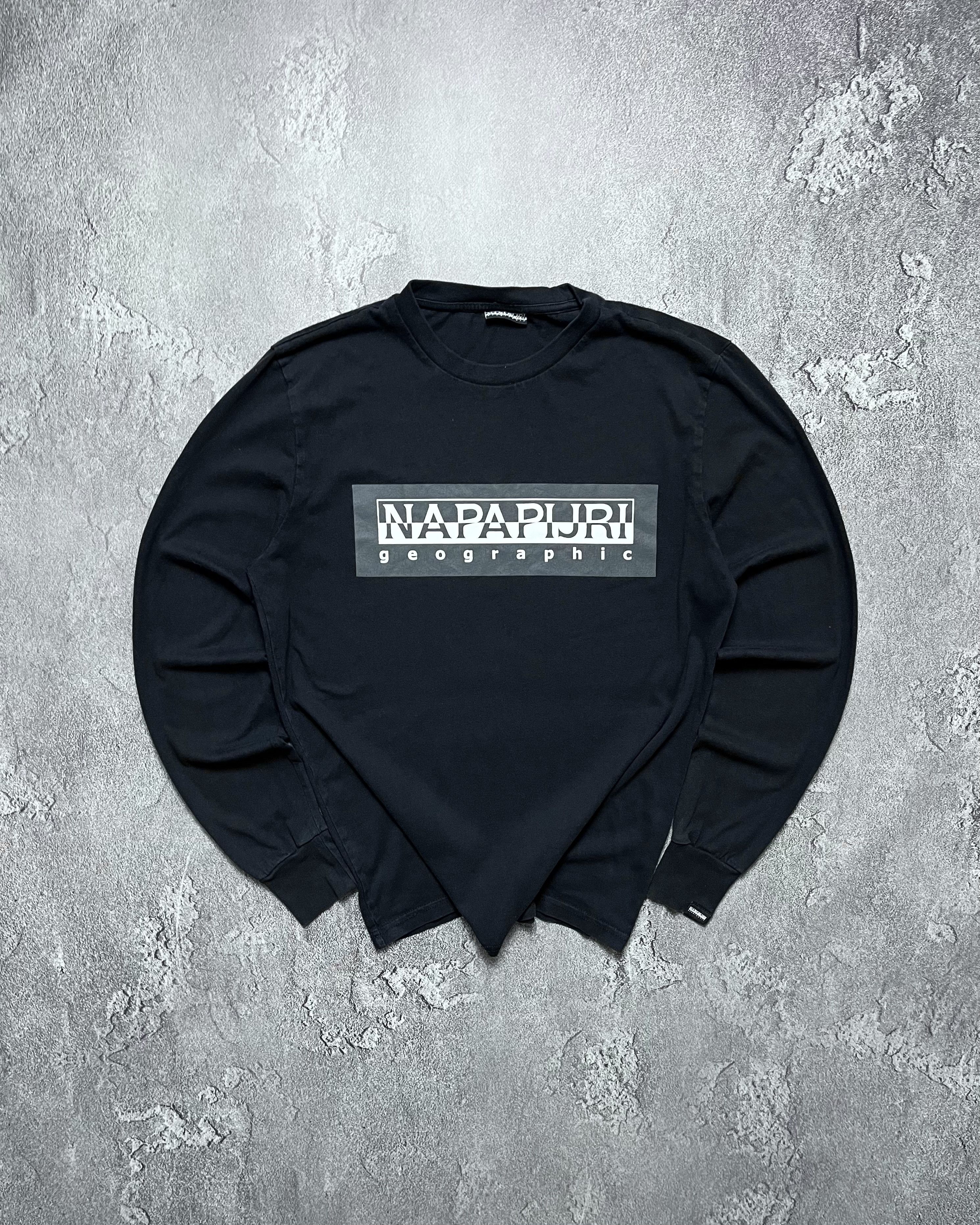 Napapijri Vintage Long Sleeve Napapijri Big Logo Mens M Size US M / EU 48-50 / 2 - 1 Thumbnail