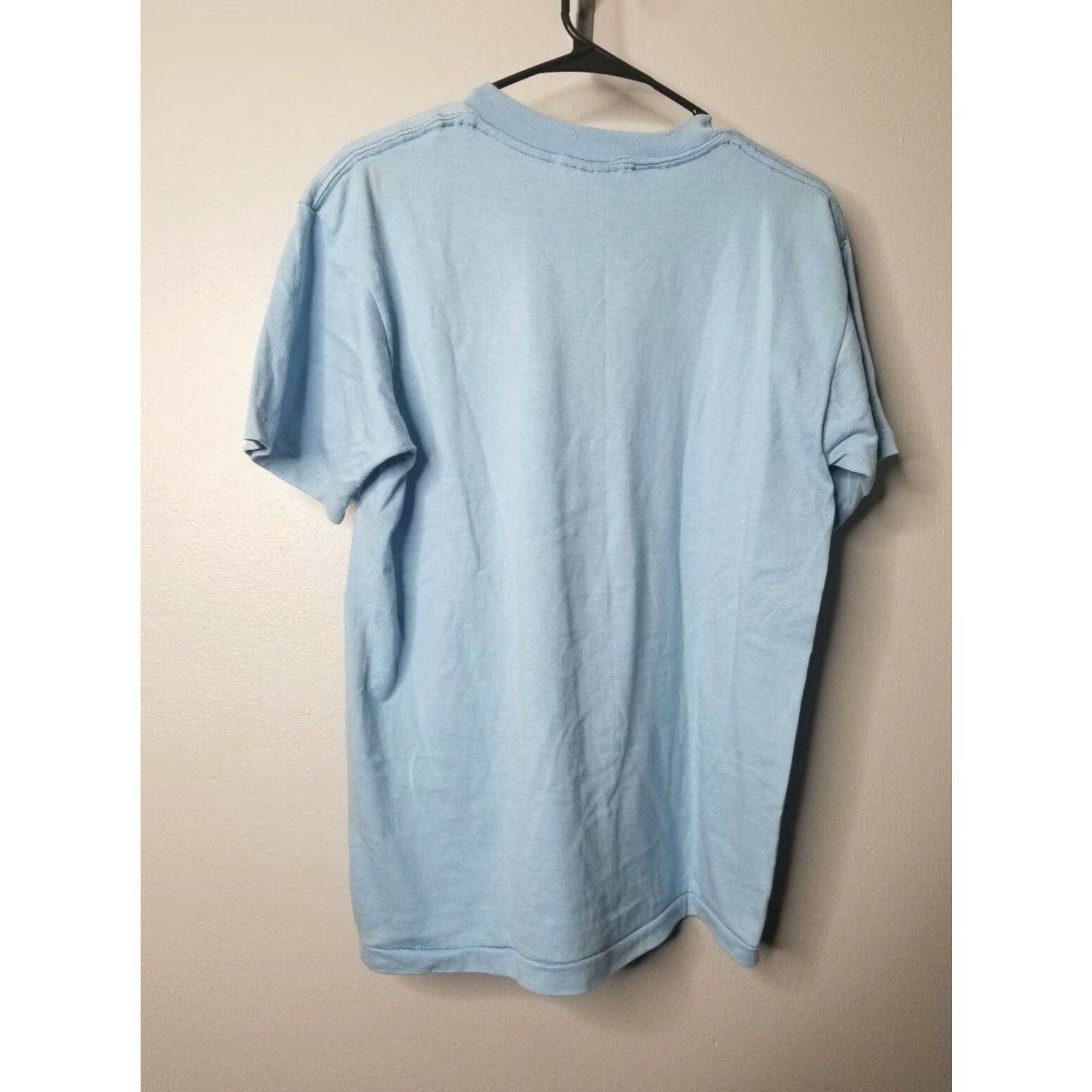 Vintage VINTAGE Oneita Airplane Shirt Men L Blue 1980s RV4 RV-4 Single Stitch Made in USA Mens Size US L / EU 52-54 / 3 - 7 Thumbnail