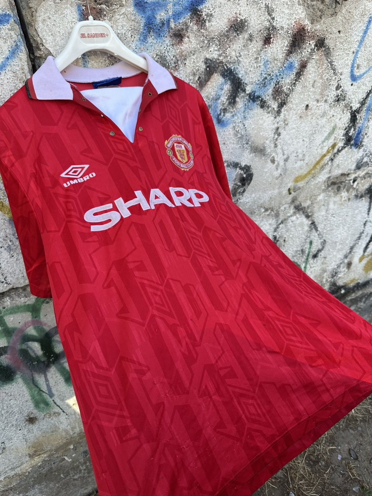 Umbro Umbro Manchester United 1992/1994 Home Football Shirt Sharp Size US L / EU 52-54 / 3 - 3 Thumbnail