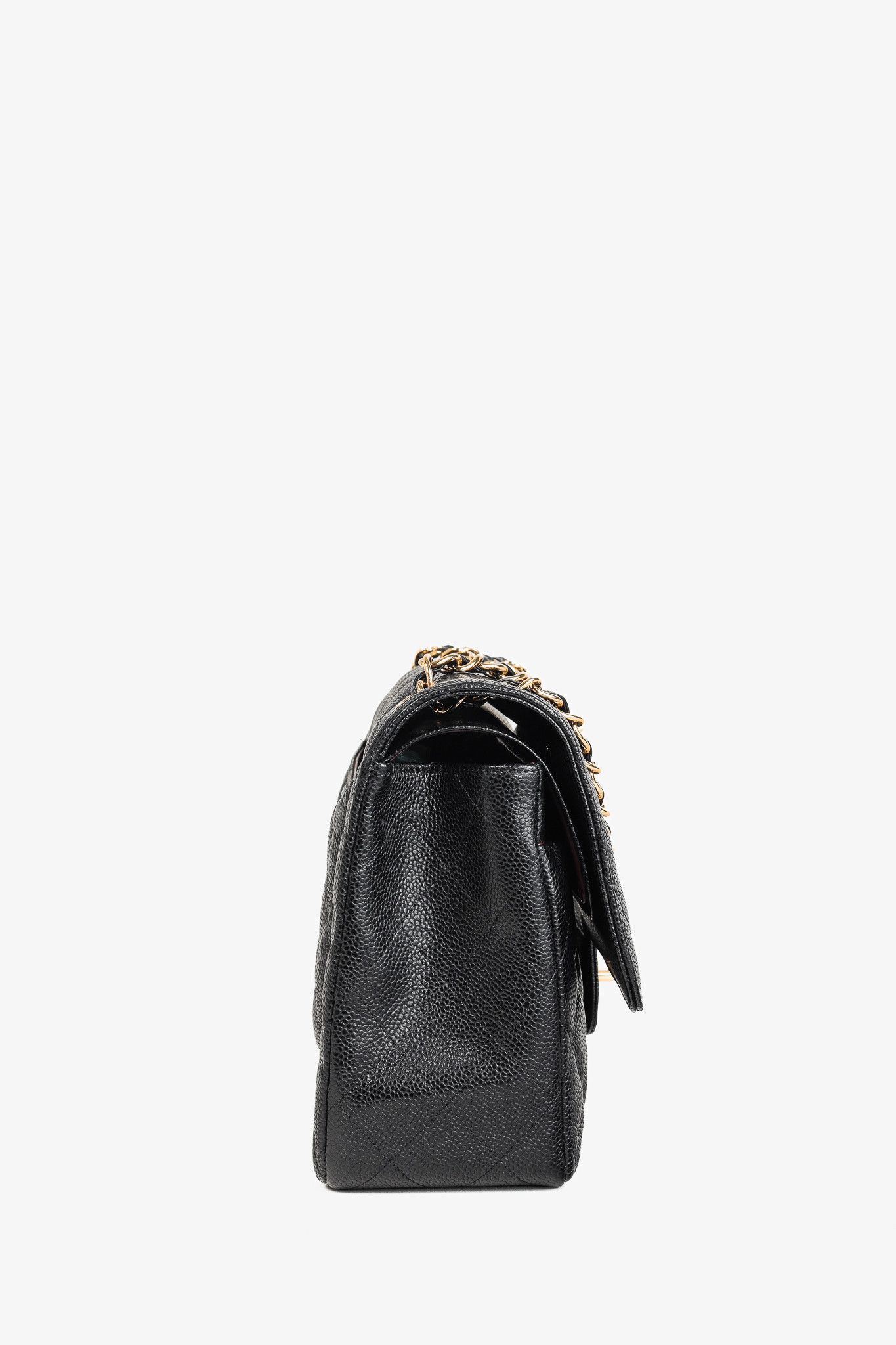 Chanel Chanel Timeless Caviar Leather Classic Jumbo Double Flap Bag Size ONE SIZE - 3 Thumbnail