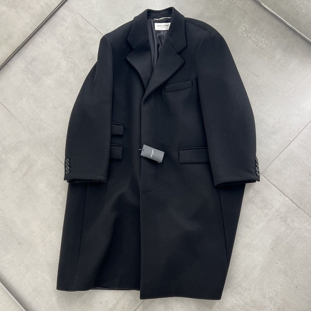 Saint Laurent Paris Saint Laurent Oversized Wool Coat Size US L / EU 52-54 / 3 - 2 Thumbnail