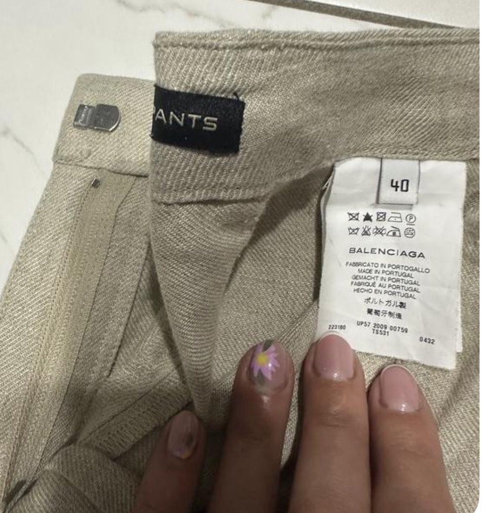 Balenciaga Balenciaga Paris Linen Pants Size 27" / US 4 / IT 40 - 2 Thumbnail