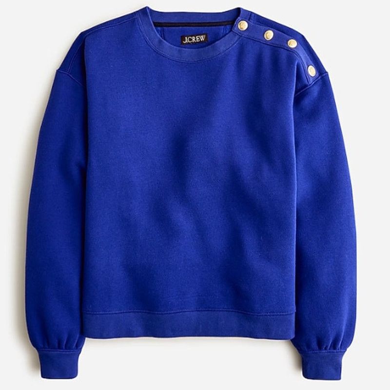 J.Crew J Crew Heritage Fleece Cropped Sweatshirt Oversized Medium Size M / US 6-8 / IT 42-44 - 1 Thumbnail