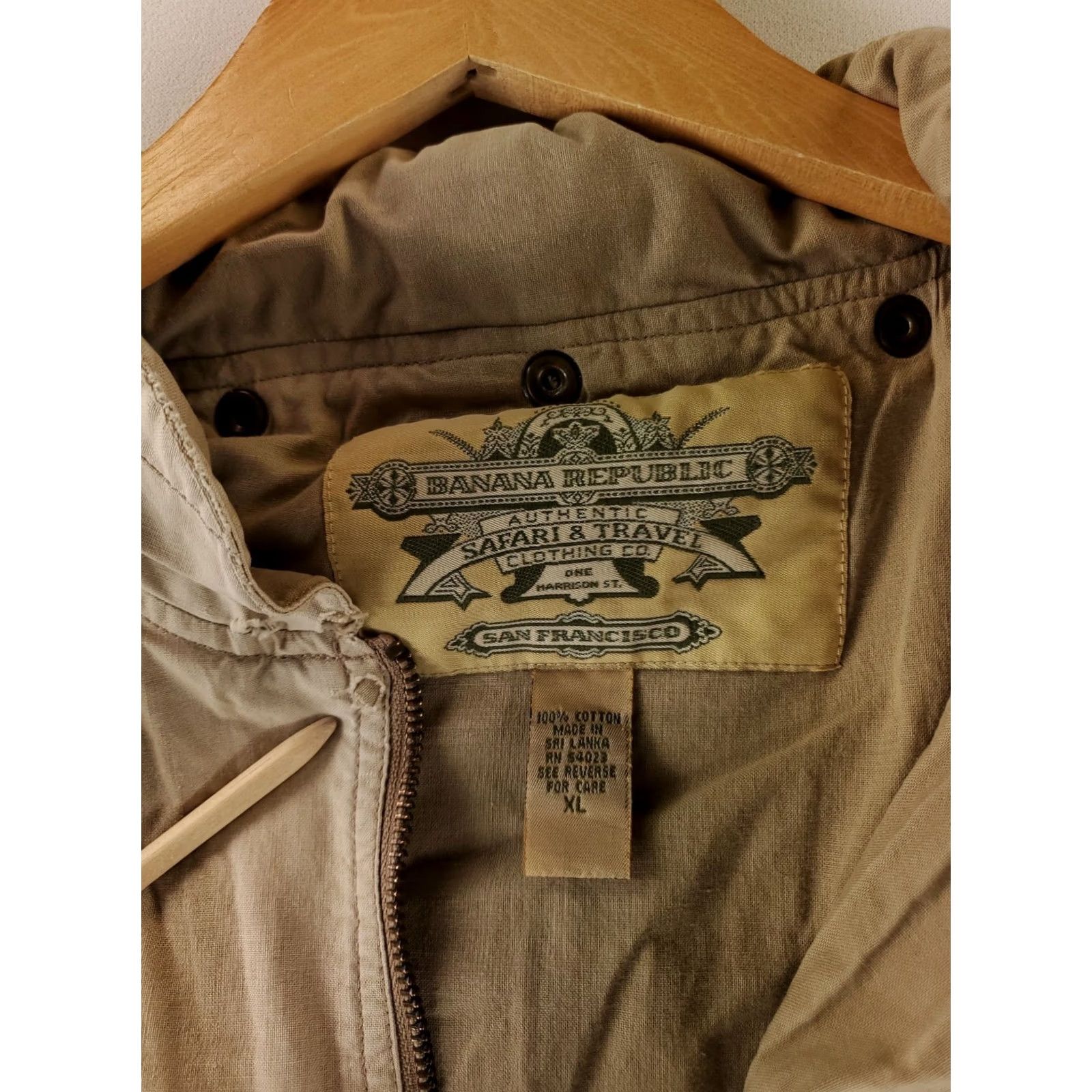 Banana Republic VINTAGE Banana Republic Vest Safari Full Zip Tan Beige Mens XL 90s Safari Beige Size US XL / EU 56 / 4 - 5 Thumbnail