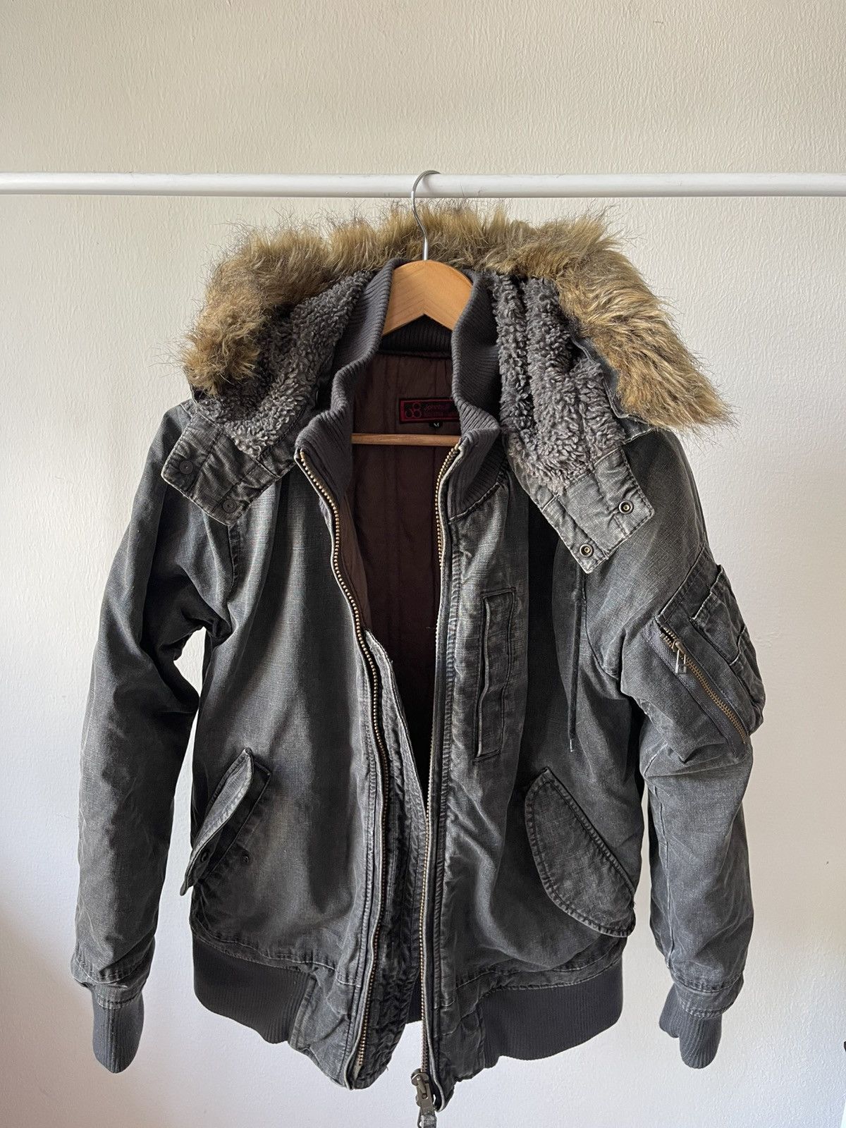 If Six Was Nine 2000s Johnbull Kojima Bomber With Fur Jacket Size US M / EU 48-50 / 2 - 6 Thumbnail