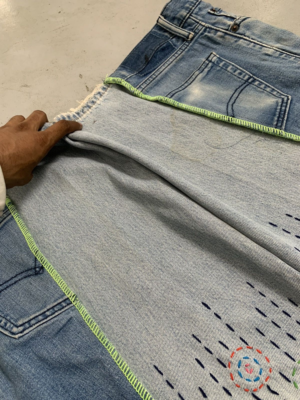 Levi's Vintage levis custom handstitch shashiko baggy denim Size US 34 / EU 50 - 9 Thumbnail