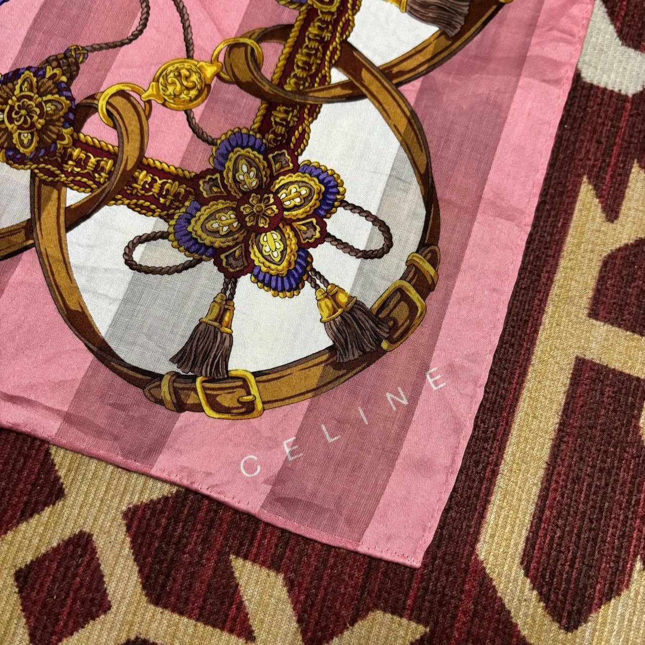 Celine Vintage Celine Scarf Bandana Handkerchief Neckerchief Size ONE SIZE - 4 Thumbnail