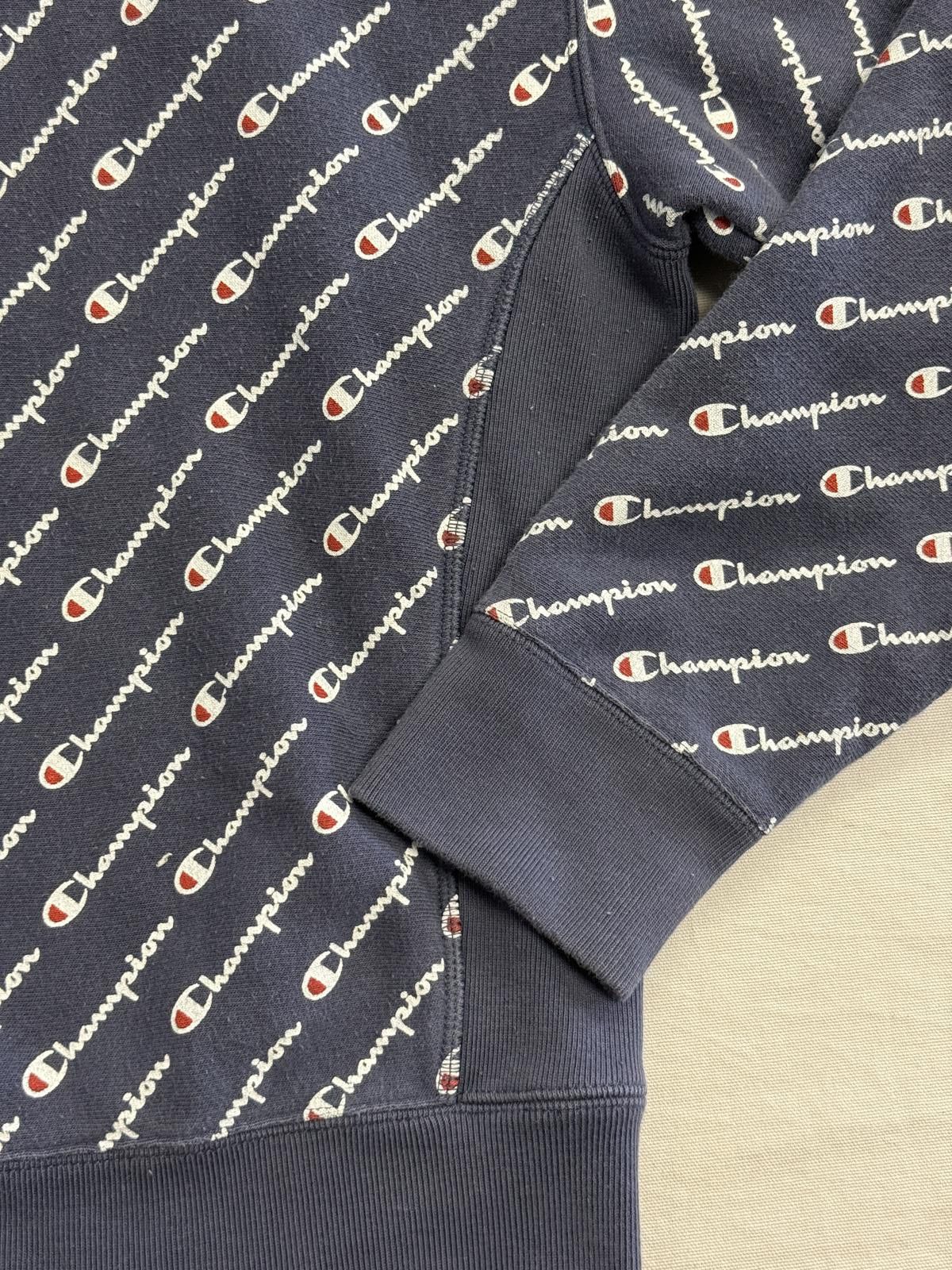 Champion Faded Champion Reverse Weave Sweatshirt Crewneck Navy AOP XL Size US XL / EU 56 / 4 - 4 Thumbnail