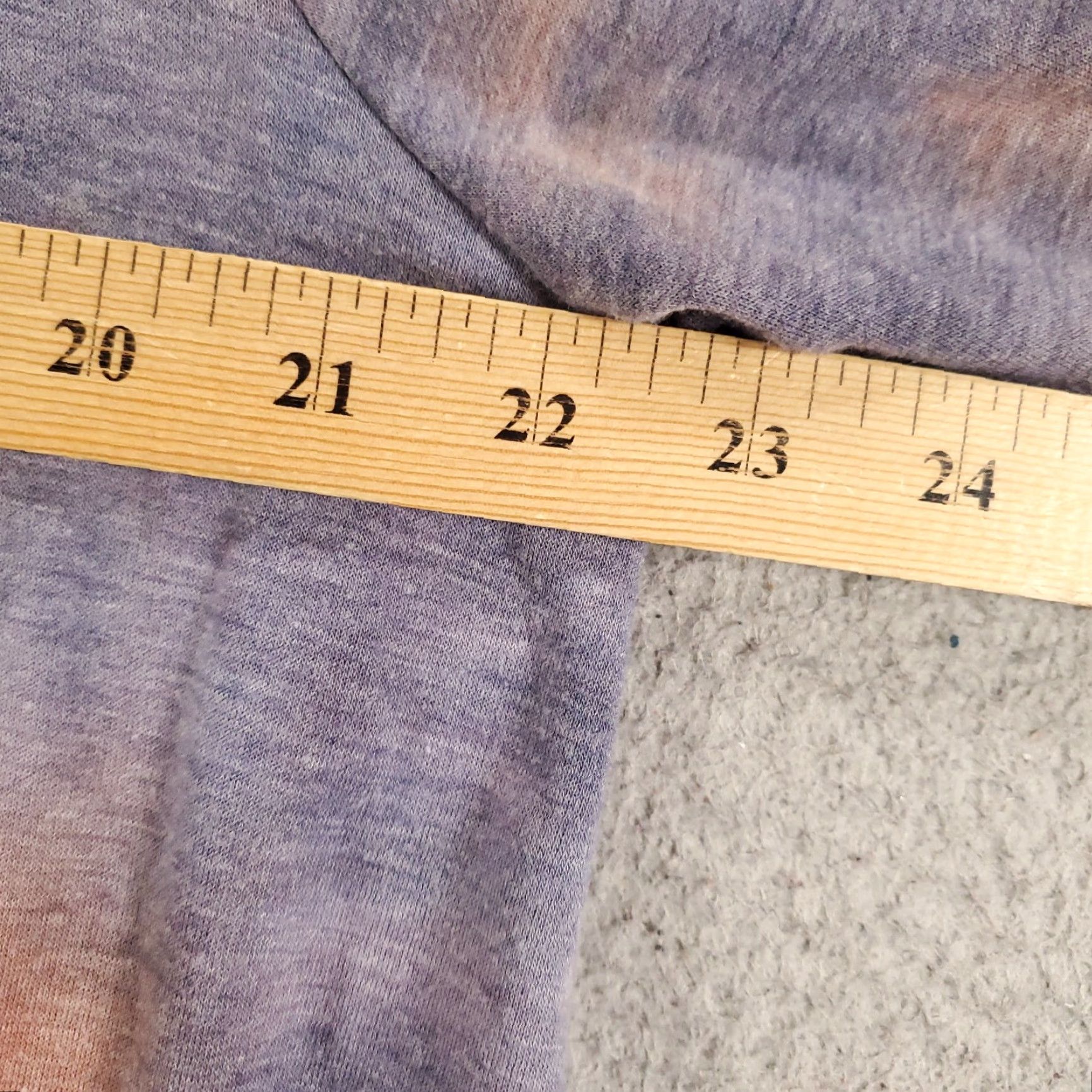 Vintage Green Envelope Tunic Women 1X Blue Orange Tie Dye Stretchy Top Size XL / US 12-14 / IT 48-50 - 4 Thumbnail