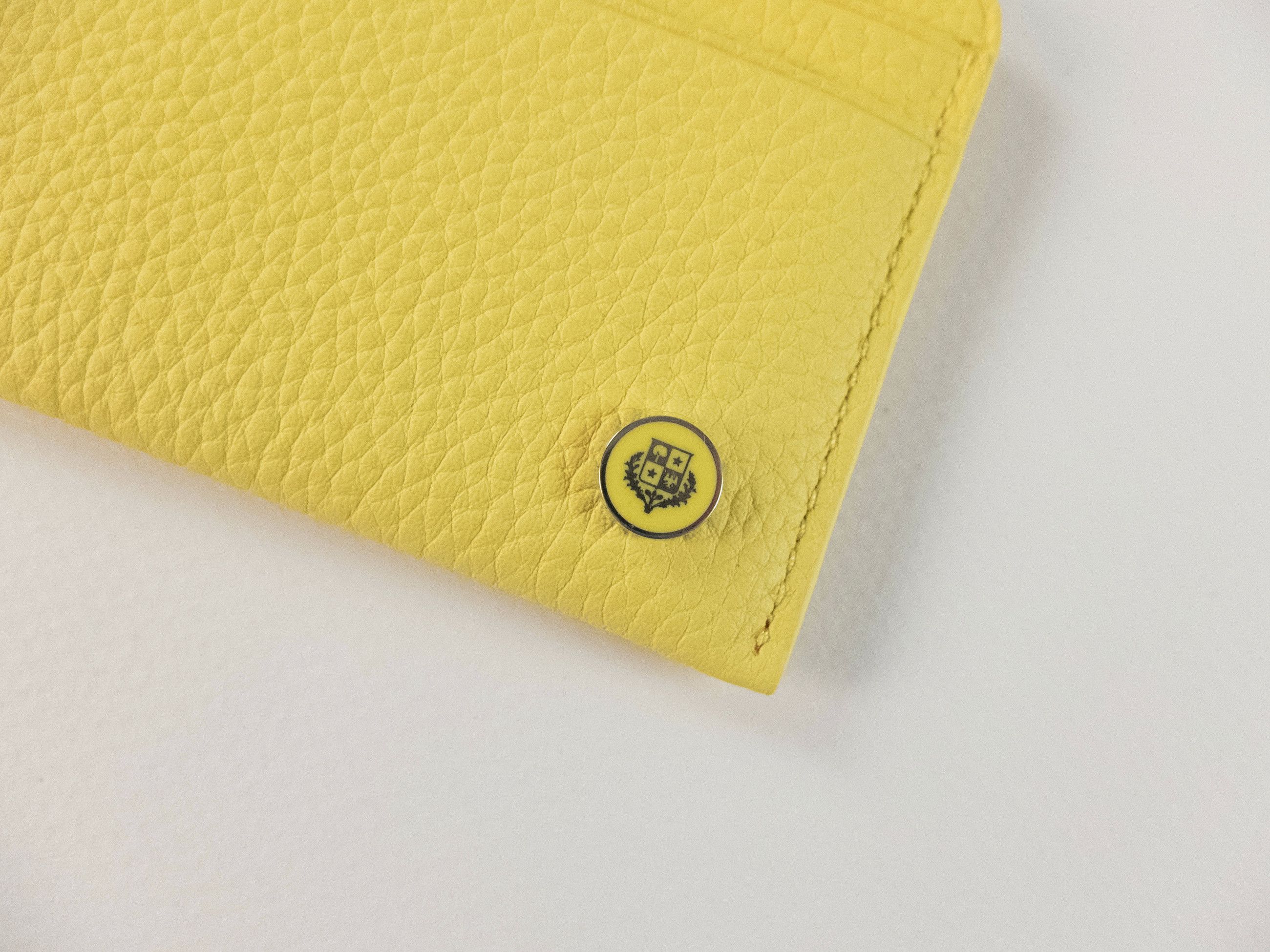 Loro Piana LORO PIANA Crest yellow leather card holder wallet Size ONE SIZE - 2 Thumbnail