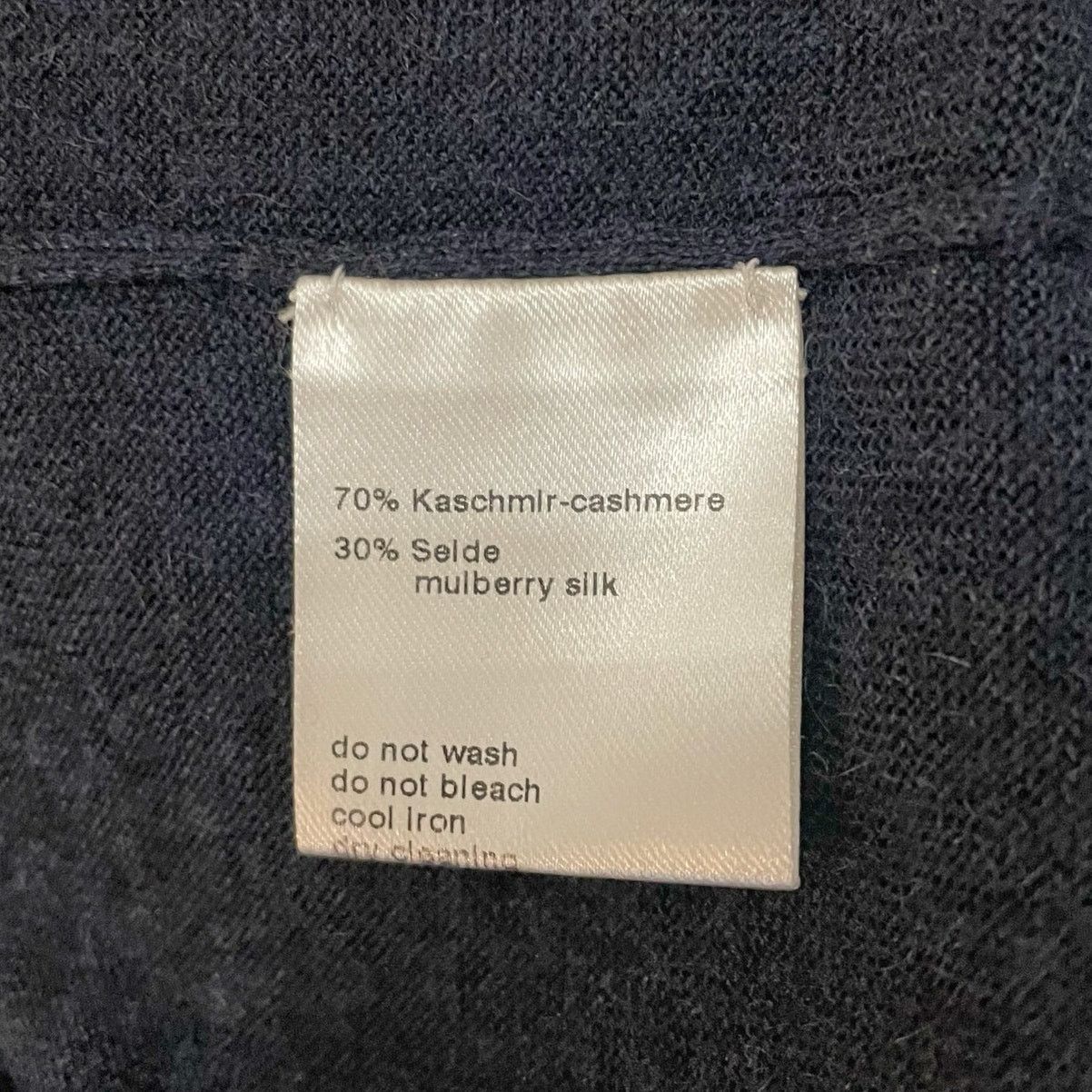 Akris AKRIS Cashmere Mulberry Silk Sweater Navy Blue - US Size 6 Size M / US 6-8 / IT 42-44 - 5 Thumbnail