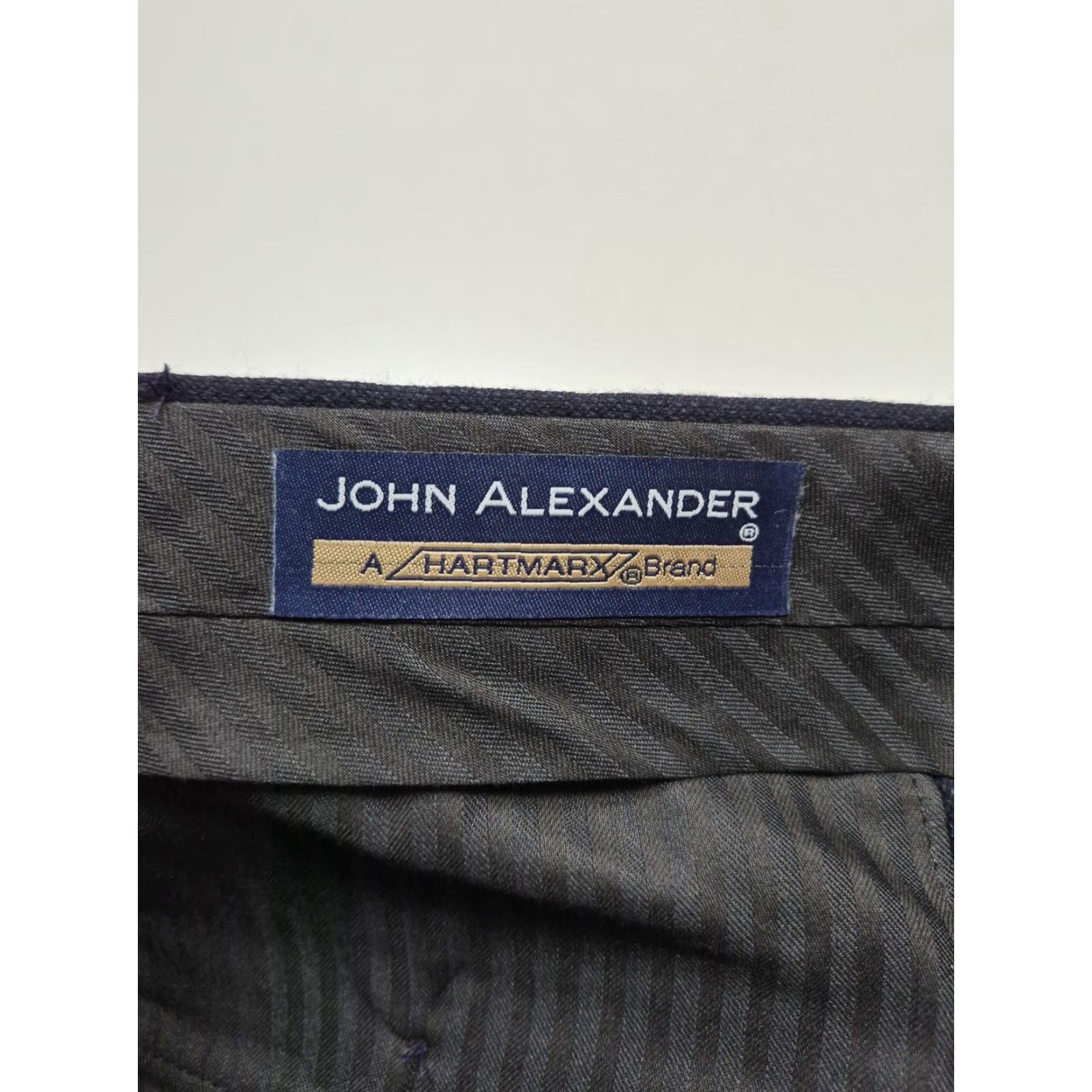 Vintage VTG John Alexander Dress Pants Mens 38x36 Blue Wool Pleated Straight Unhemmed Size US 38 / EU 54 - 3 Thumbnail