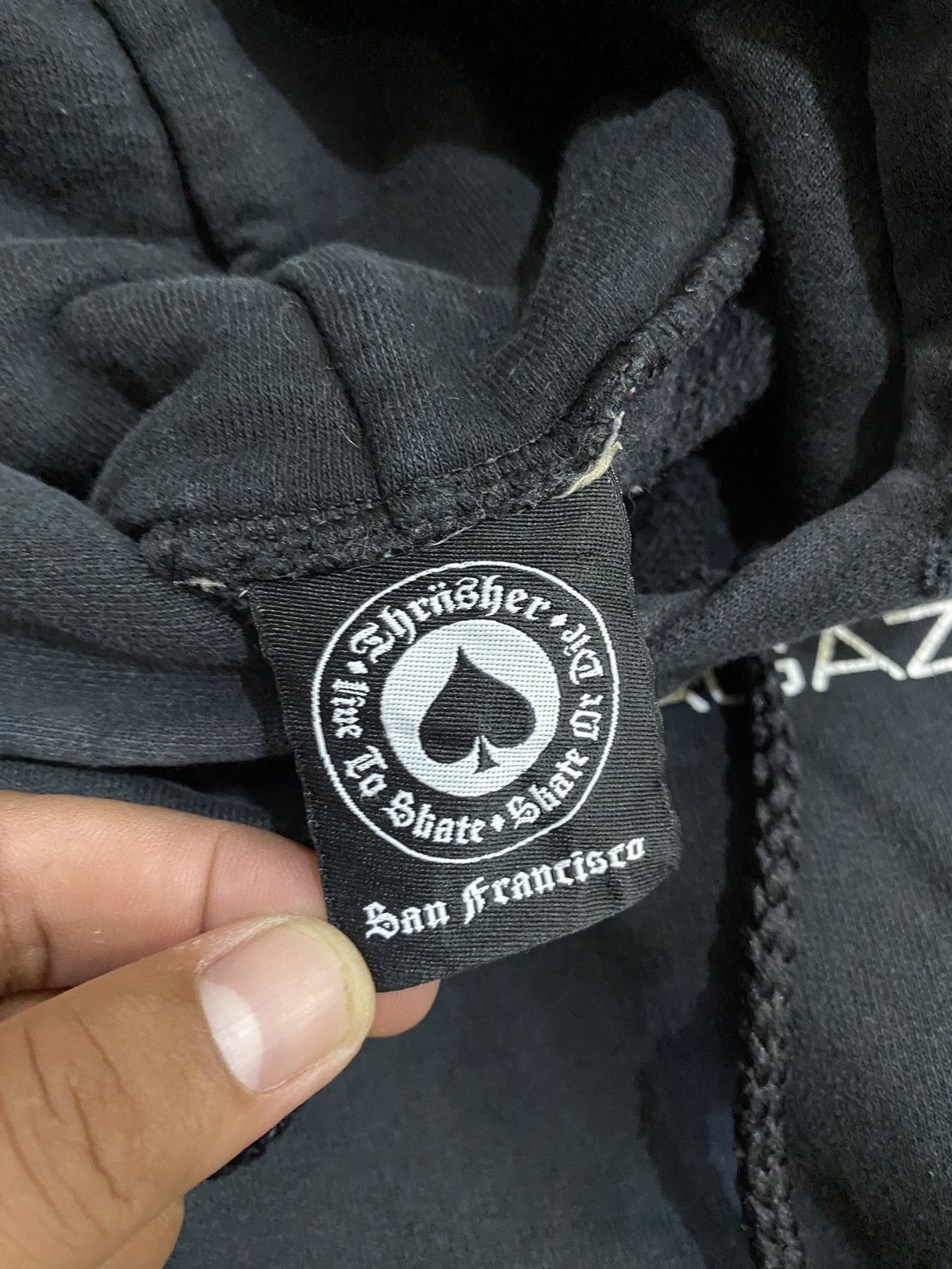 Thrasher × Vintage Vintage Thrasher Black Hoodie Size US S / EU 44-46 / 1 - 8 Thumbnail