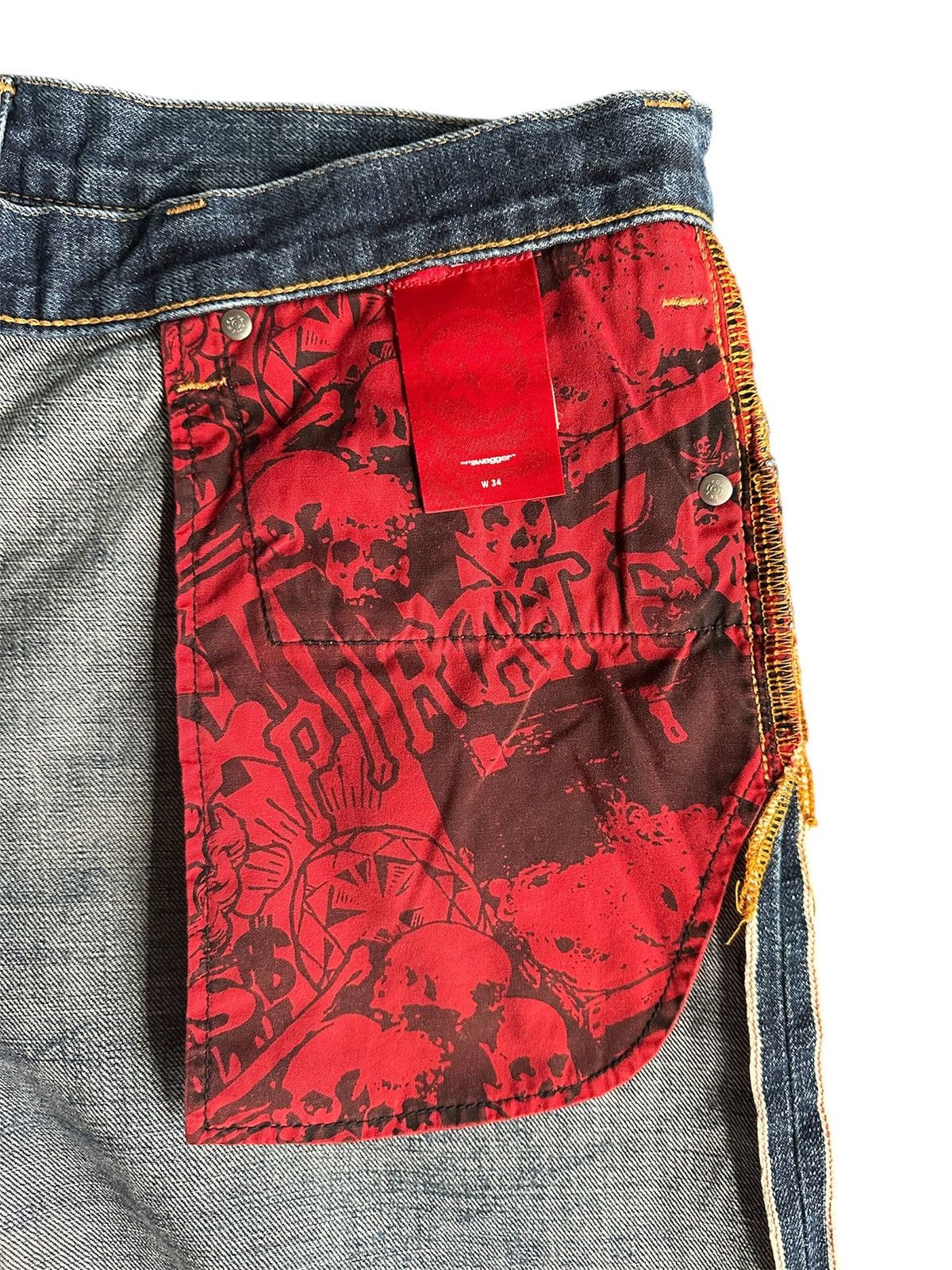 Swagger Swagger Rhinestone Denim Shorts Size US 34 / EU 50 - 8 Thumbnail