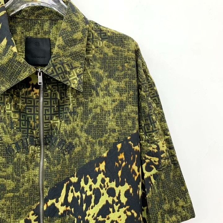 Givenchy Givenchy Green Logo Cotton Short-Sleeve Shirt Size US XS / EU 42 / 0 - 3 Thumbnail
