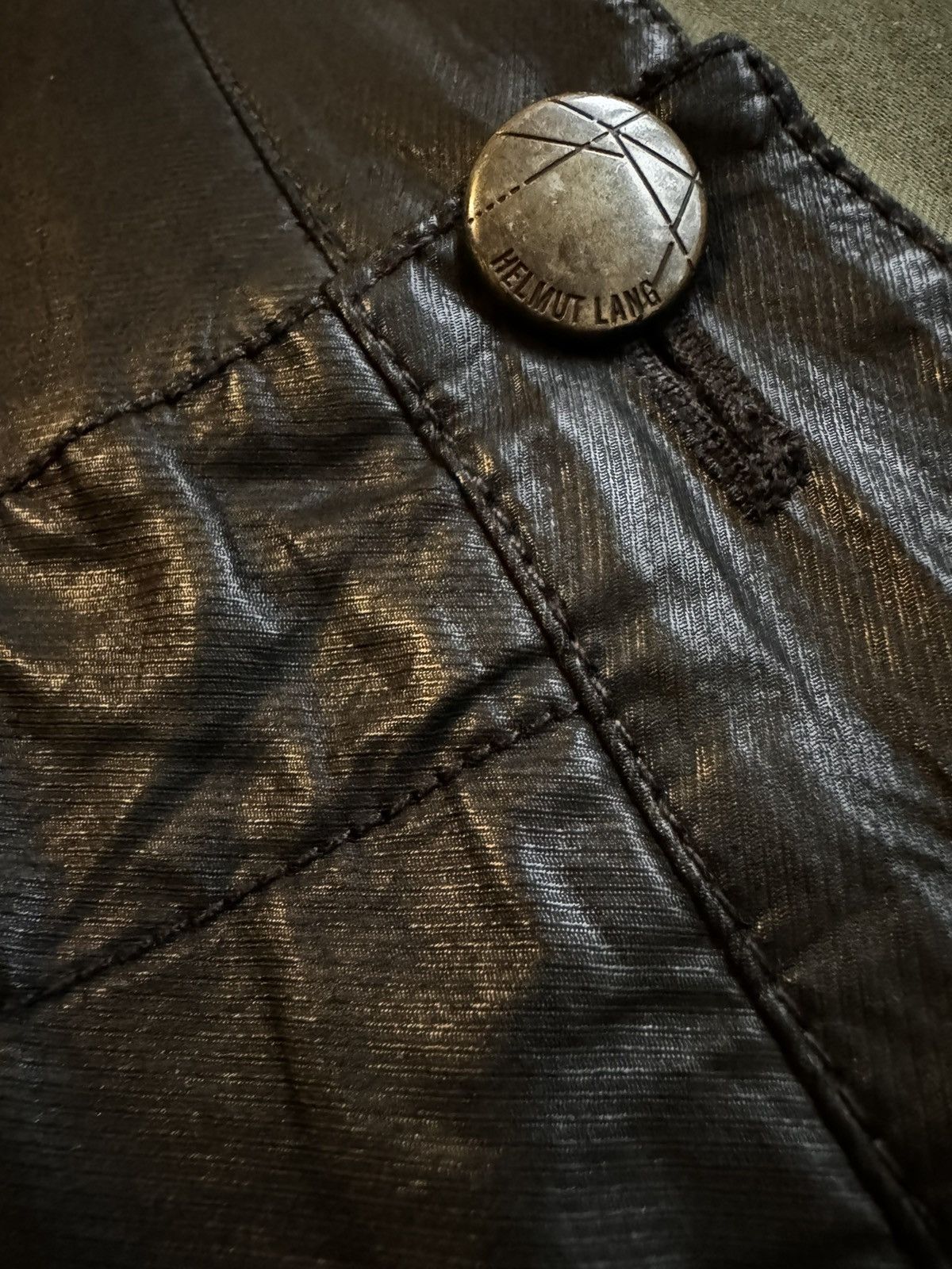 Helmut Lang × Vintage Helmut Lang Vintage wax cotton pants Size US 30 / EU 46 - 11 Thumbnail