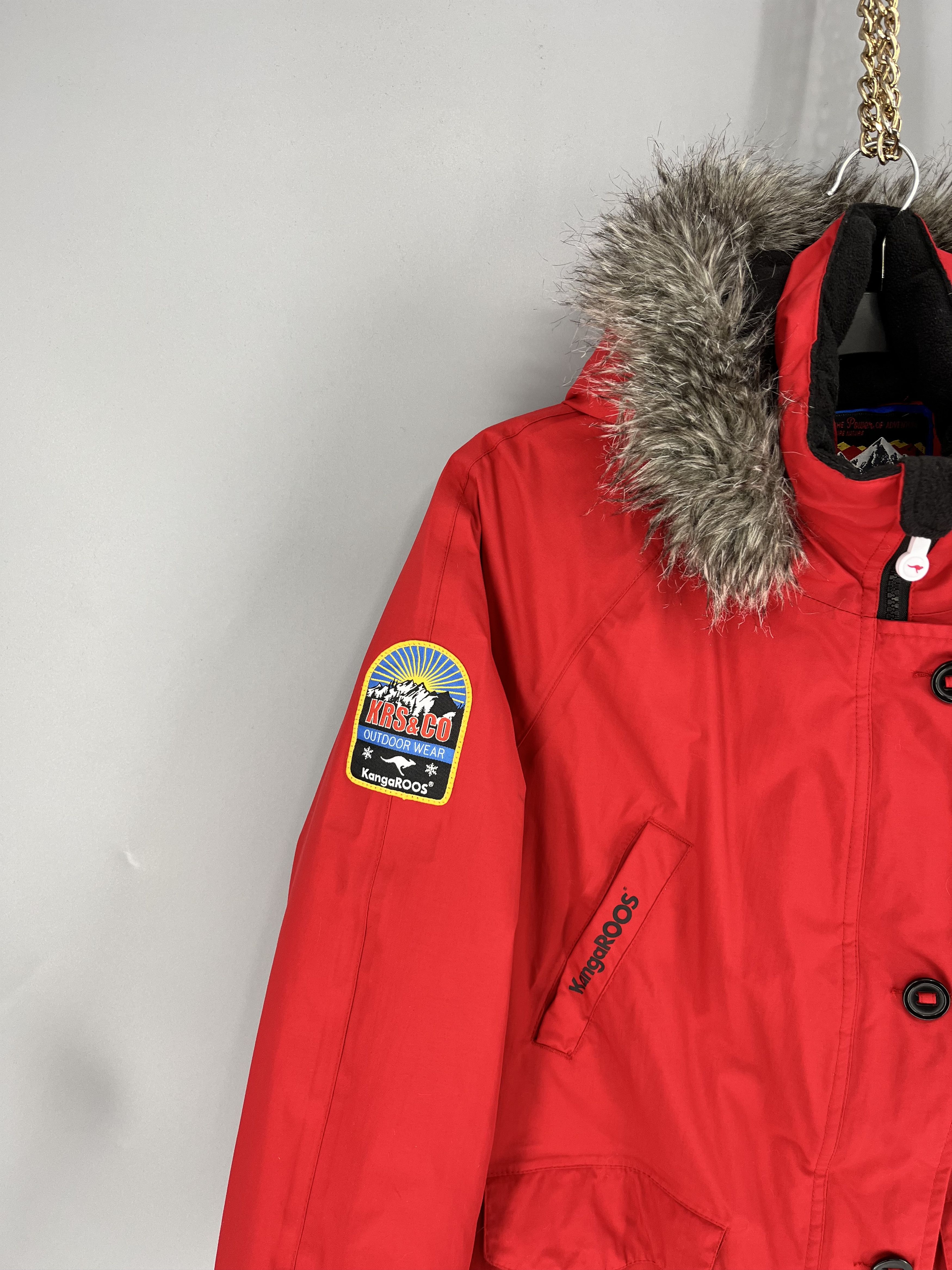 KangaROOS Vintage Kangaroos Mens Puffer Down Jacket With Fur Hoodie Size US M / EU 48-50 / 2 - 4 Thumbnail