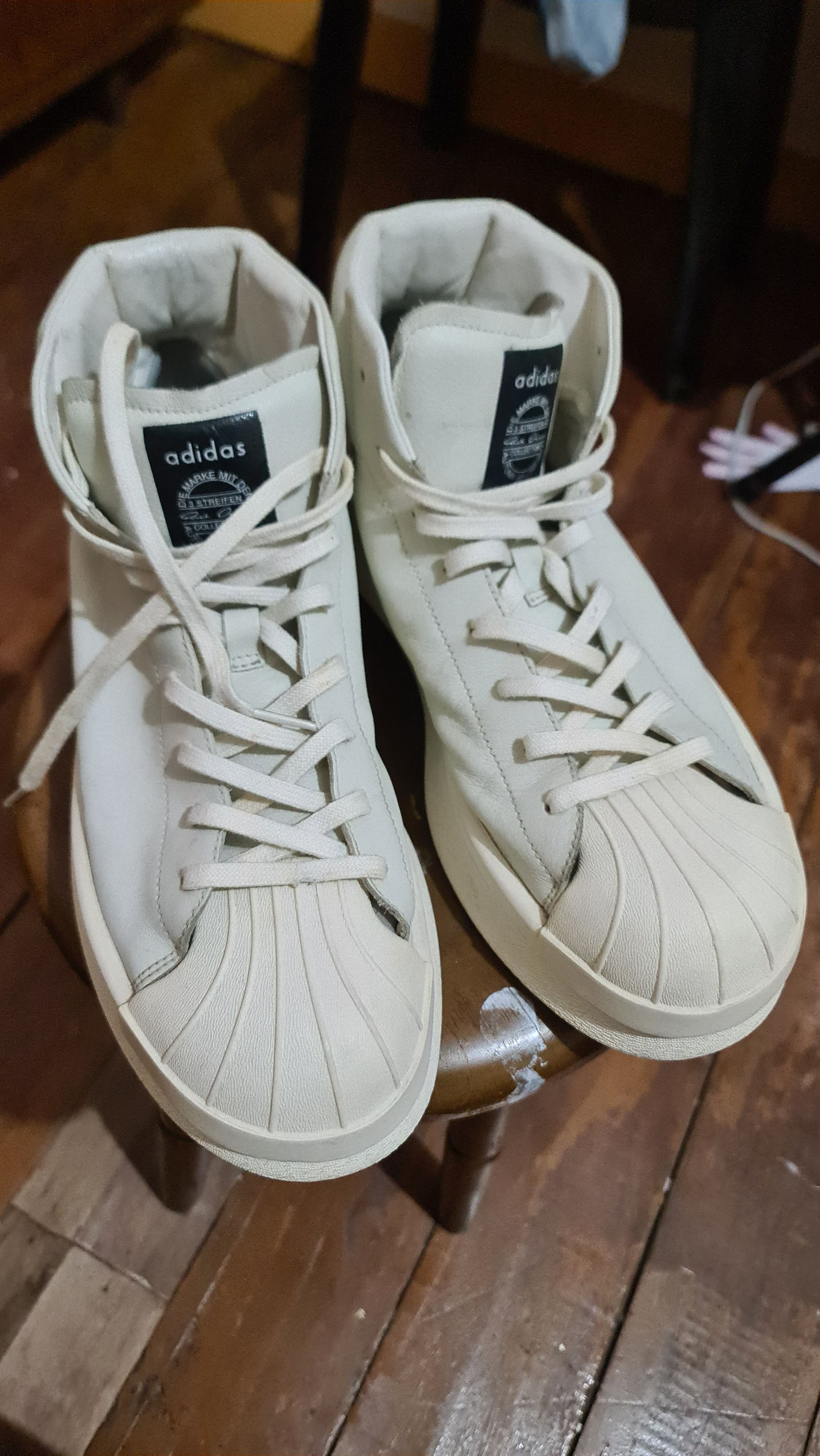 RickOwens★ADIDAS MASTODON★UK7★25.5㎝ Rick Owens Adidas Leather Mastodon sneakers (AW17) — Guerrero