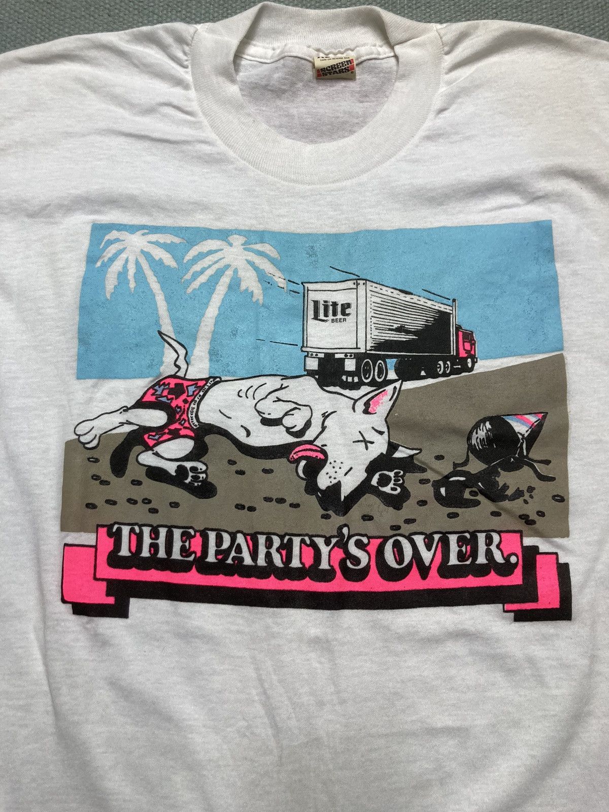 Vintage 80s graphic t shirt spuds Mackenzie party’s over beer NOS XL Size US XL / EU 56 / 4 - 3 Thumbnail
