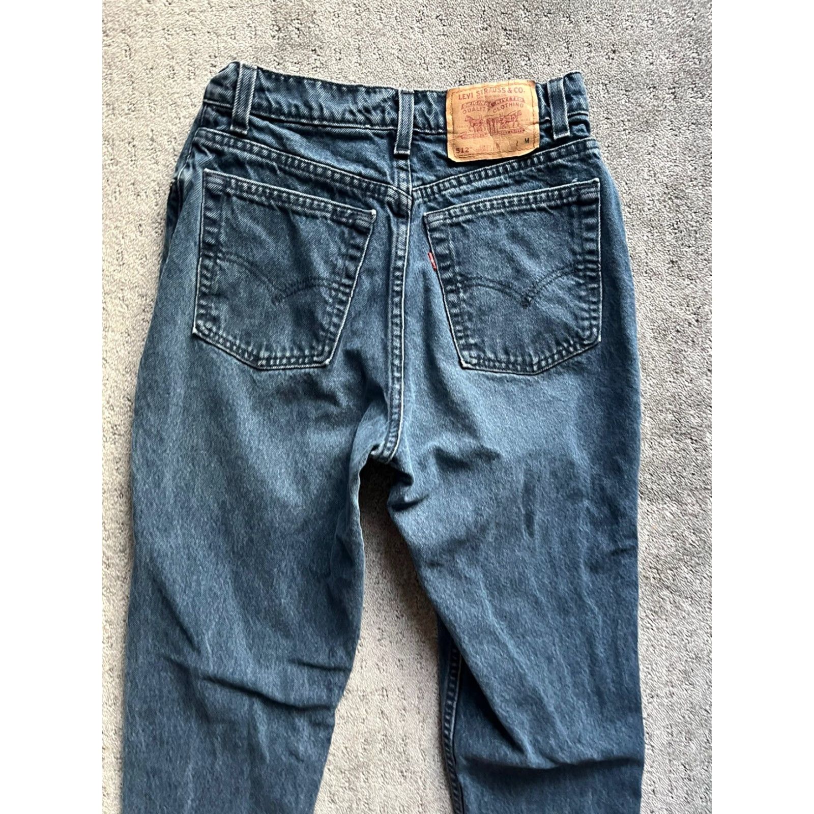 Levi's VINTAGE Levi's 512 Mom Jeans Slim Fit Tapered Leg Women Size 11 Blue Denim 90s Classic Size 32" / US 10 / IT 46 - 2 Thumbnail