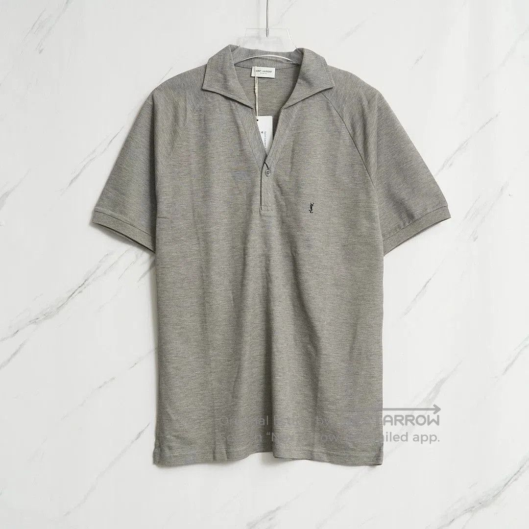 Saint Laurent Paris Saint Laurent Men's Logo Embroidered Polo. Size US M / EU 48-50 / 2 - 1 Thumbnail