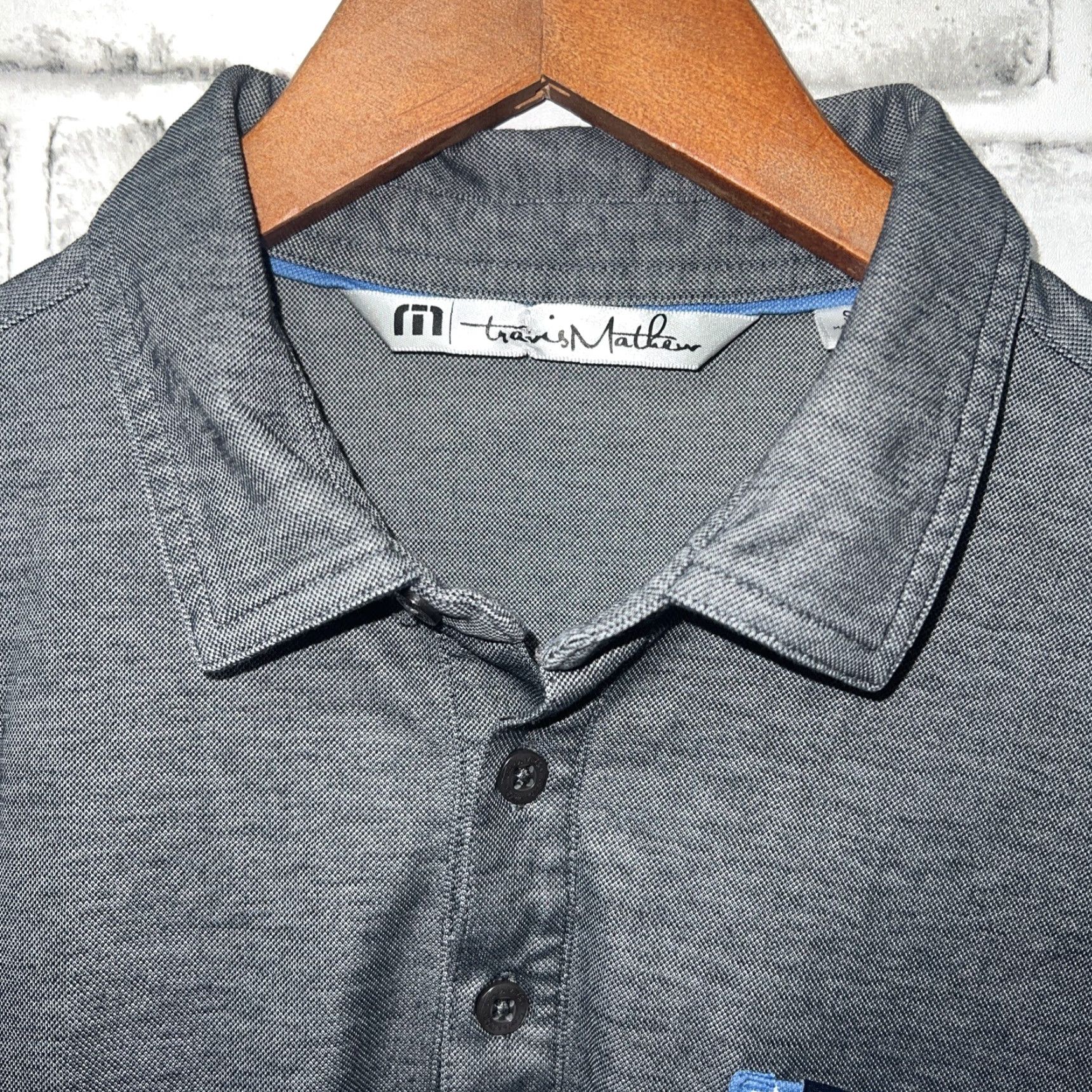 TravisMathew Travis Mathew Gray USA Pocket Polo Mens Size S Size US S / EU 44-46 / 1 - 3 Thumbnail