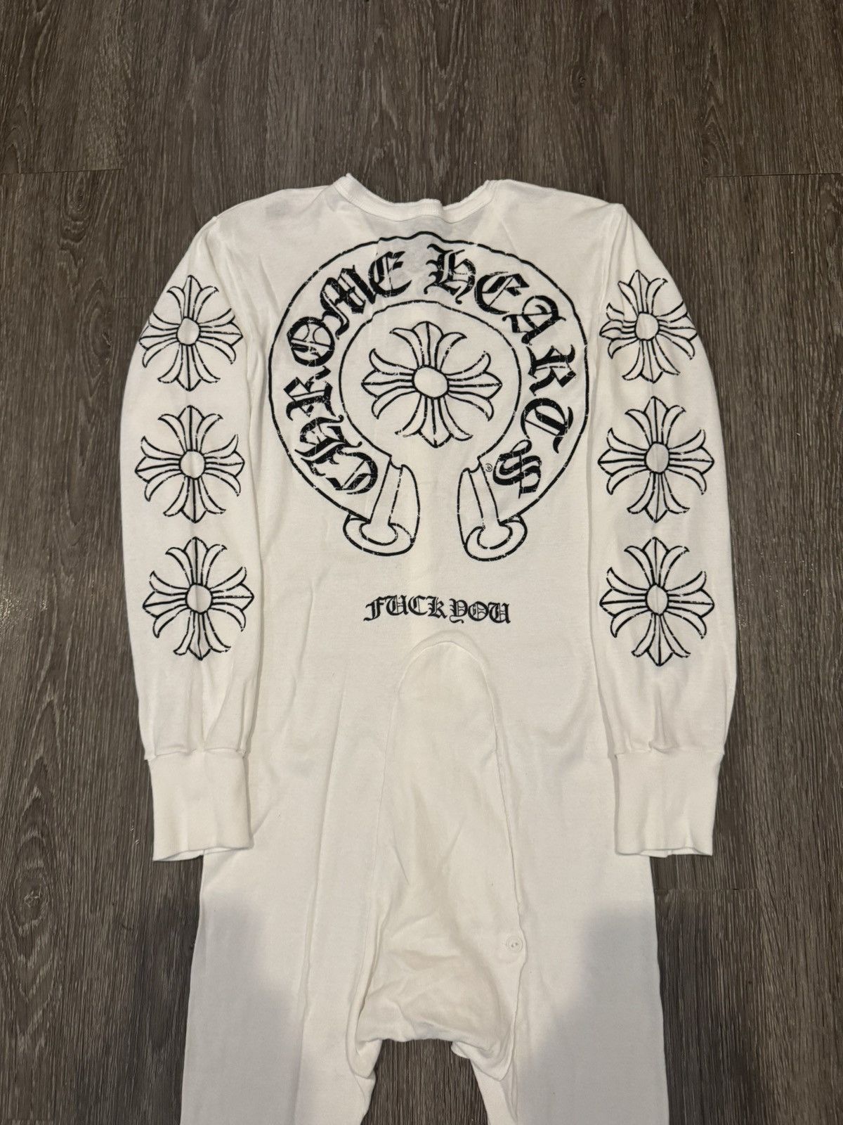Chrome Hearts Chrome Hearts Adult Onesie One Piece Pajama Suit One Size Size US M / EU 48-50 / 2 - 3 Thumbnail