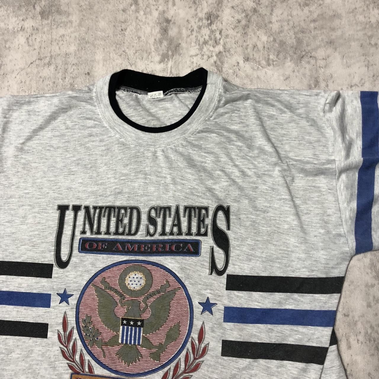Other Grey and blue USA graphic T-shirt Size US XXL / EU 58 / 5 - 2 Thumbnail