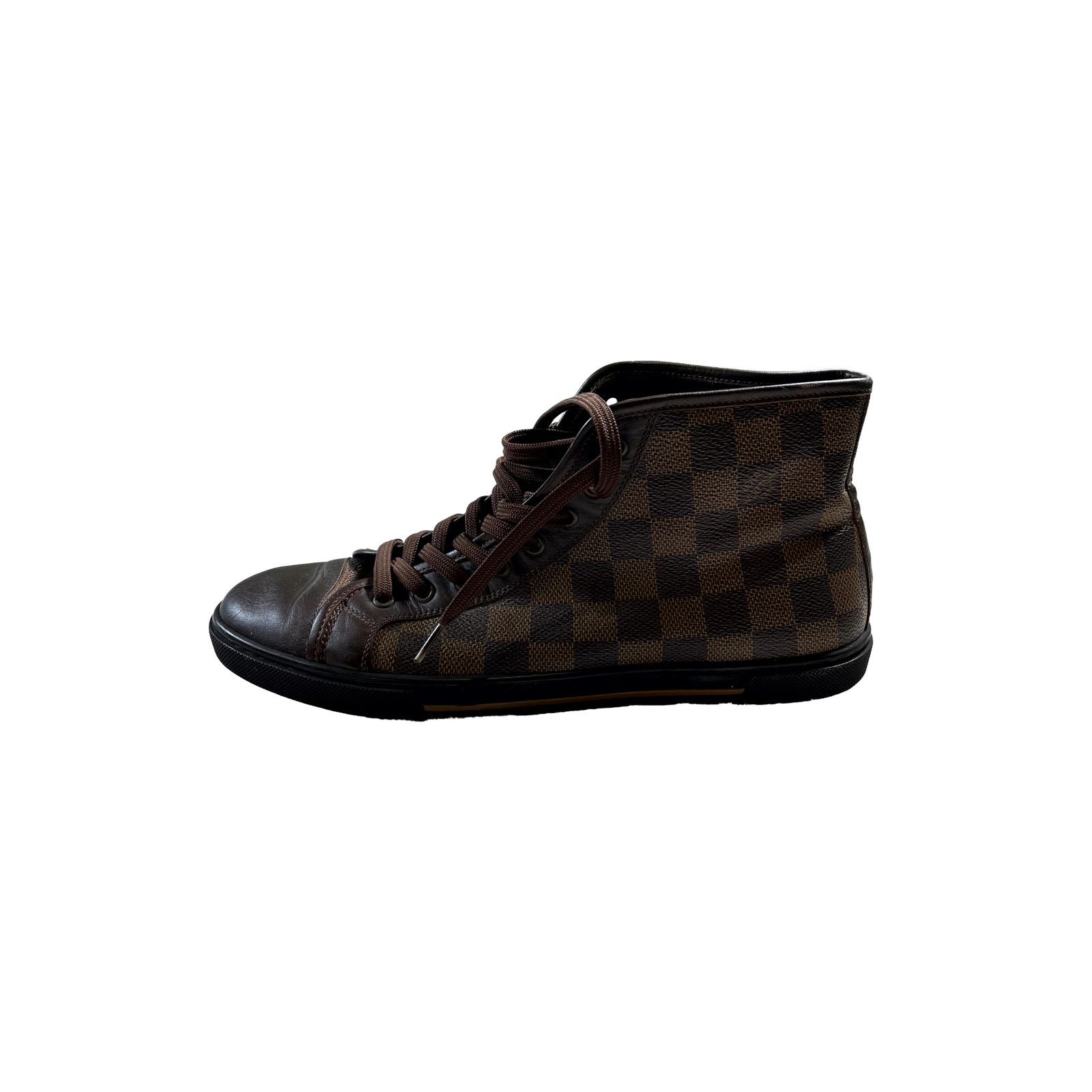Louis Vuitton Louis Vuitton Damier High Top Brown Sneakers Size US 7.5 / EU 40-41 - 1 Thumbnail