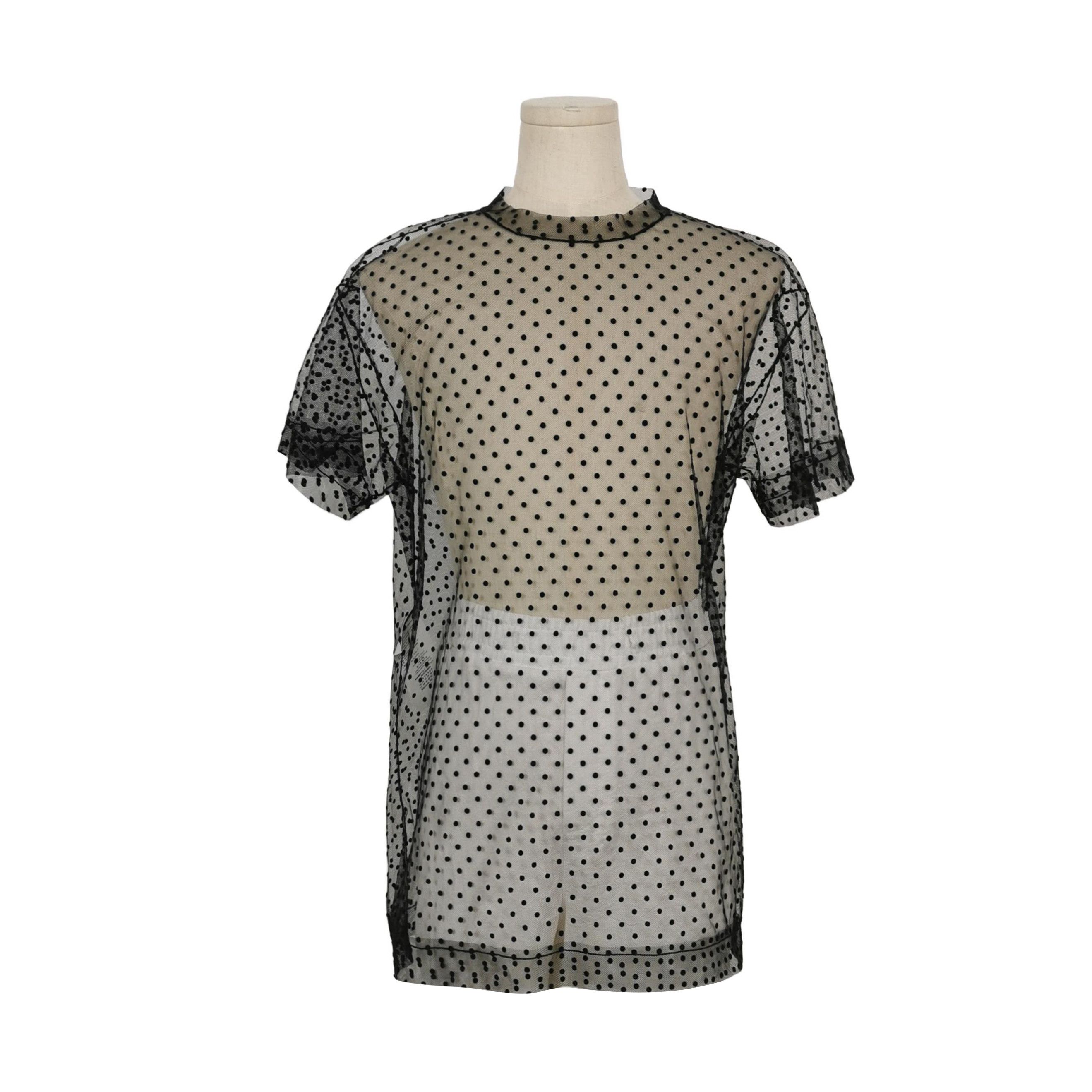Maison Margiela Maison Margiela Polka Dot Mesh T-Shirt Size S Size S / US 4 / IT 40 - 1 Thumbnail