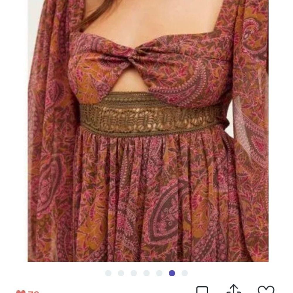 Free People New Free People Folklore Maxi Dress Size XS $288 Size XS / US 0-2 / IT 36-38 - 3 Thumbnail