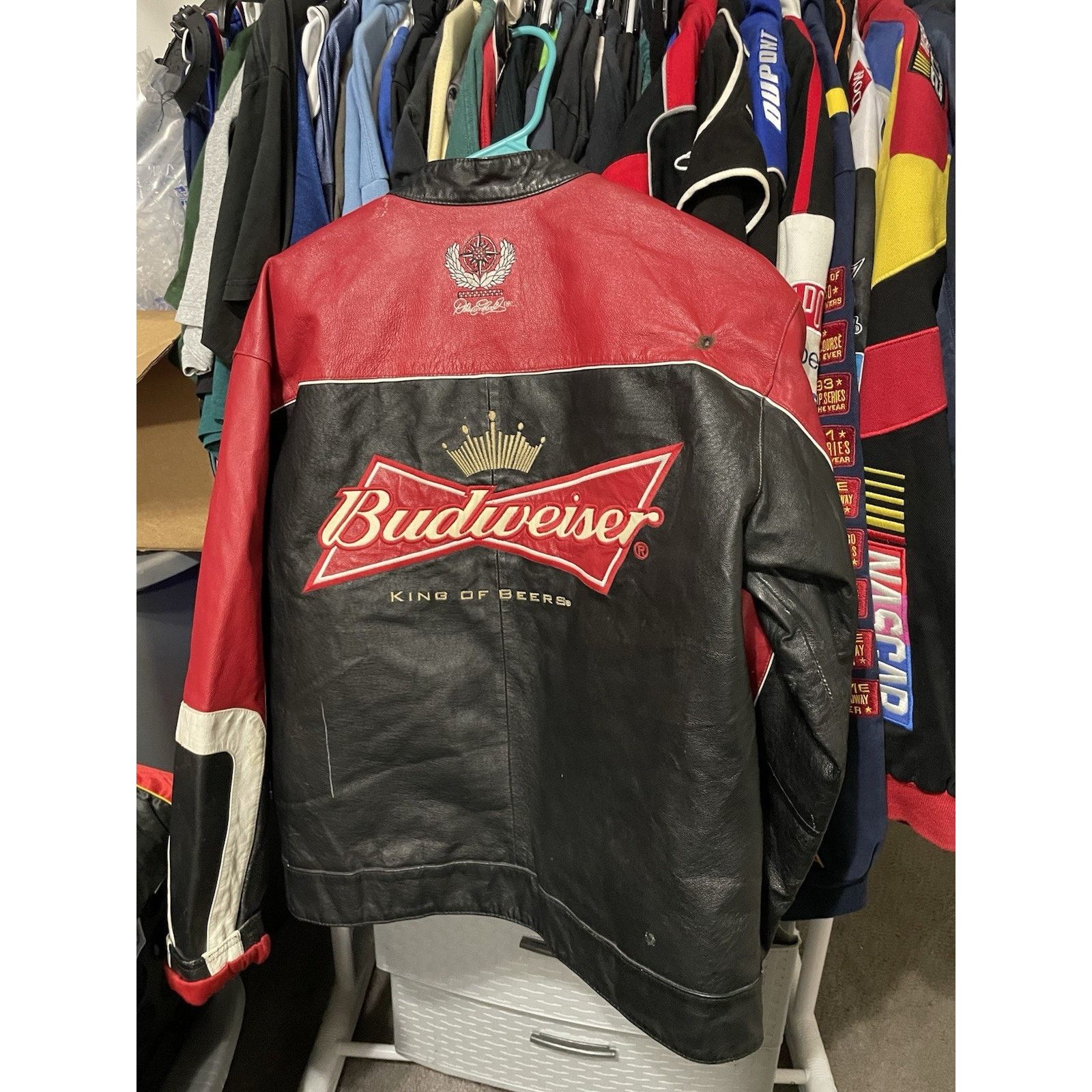 Chase Authentics Size M-VTG Dale Earnhardt Jr Wilsons Leather Jacket NASCAR Size US M / EU 48-50 / 2 - 2 Thumbnail