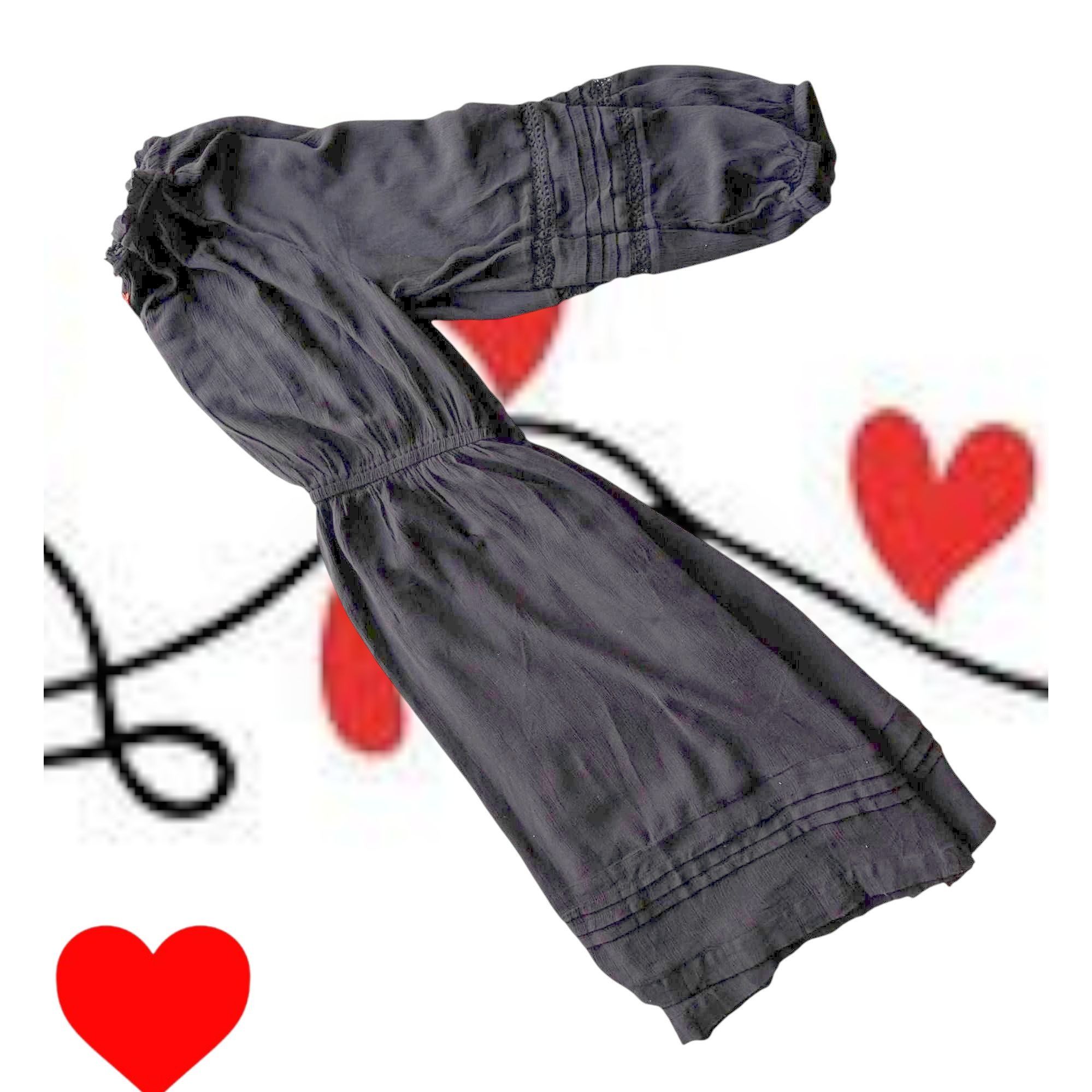 Other Knox Rose Black Dress XL Tiered Layered Long Sleeves Stretch Size XL / US 12-14 / IT 48-50 - 8 Thumbnail