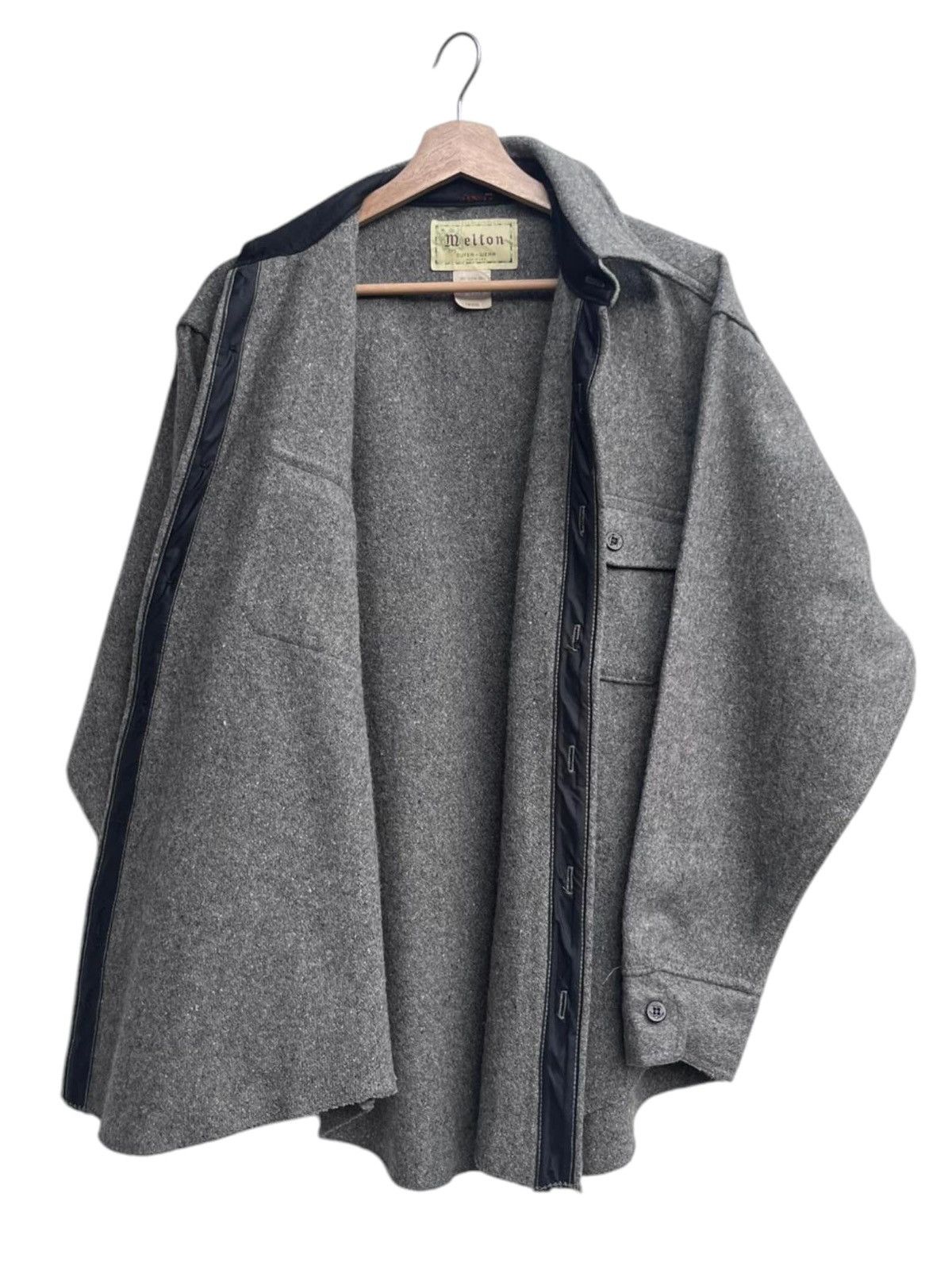 The Workers Club × Vintage Vintage Melton Wool Shirt Jacket/OverShirt Size US L / EU 52-54 / 3 - 4 Thumbnail