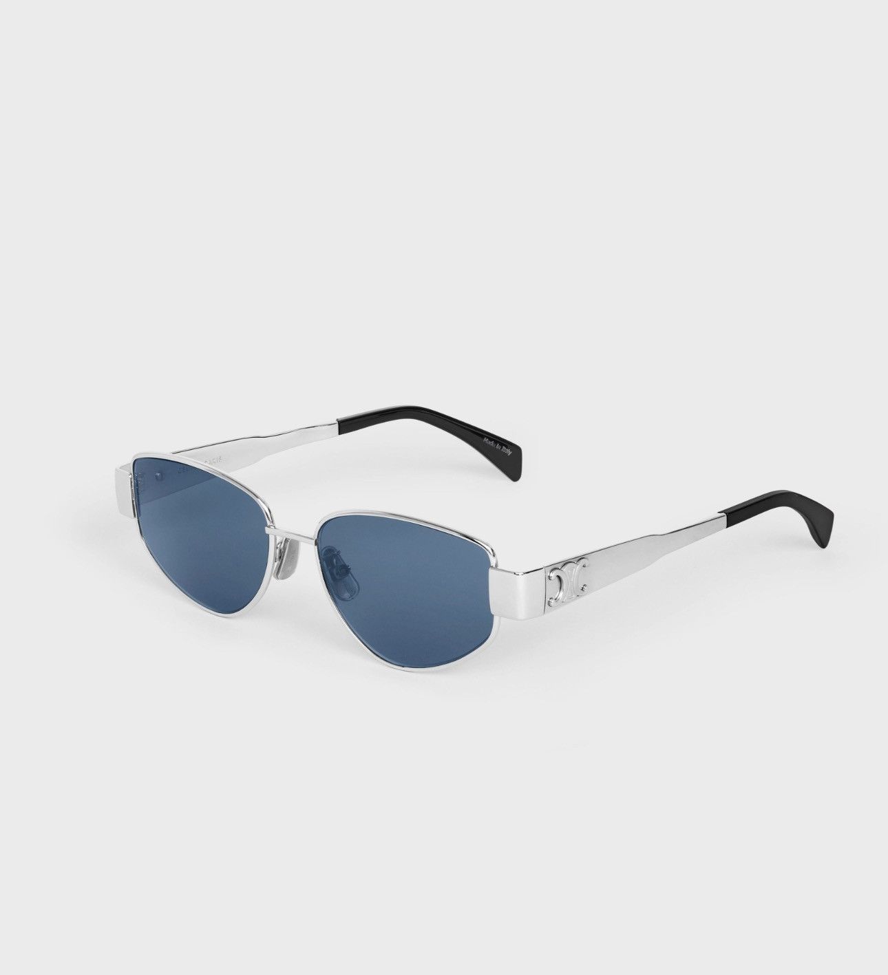 Celine Celine 'Triomphe' Sunglasses Silver Size ONE SIZE - 1 Thumbnail