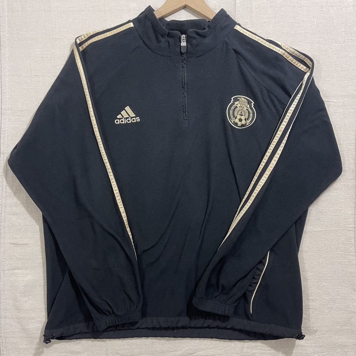 RARE 2010 Mexico 1/2 Zip Fleece, Black & Gold