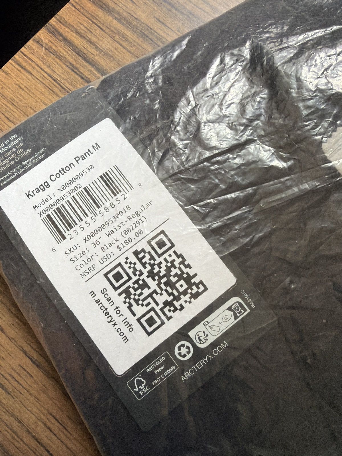 Arc'teryx Arc’teryx KRAGG COTTON PANT MEN'S Black Size US 36 / EU 52 - 10 Thumbnail