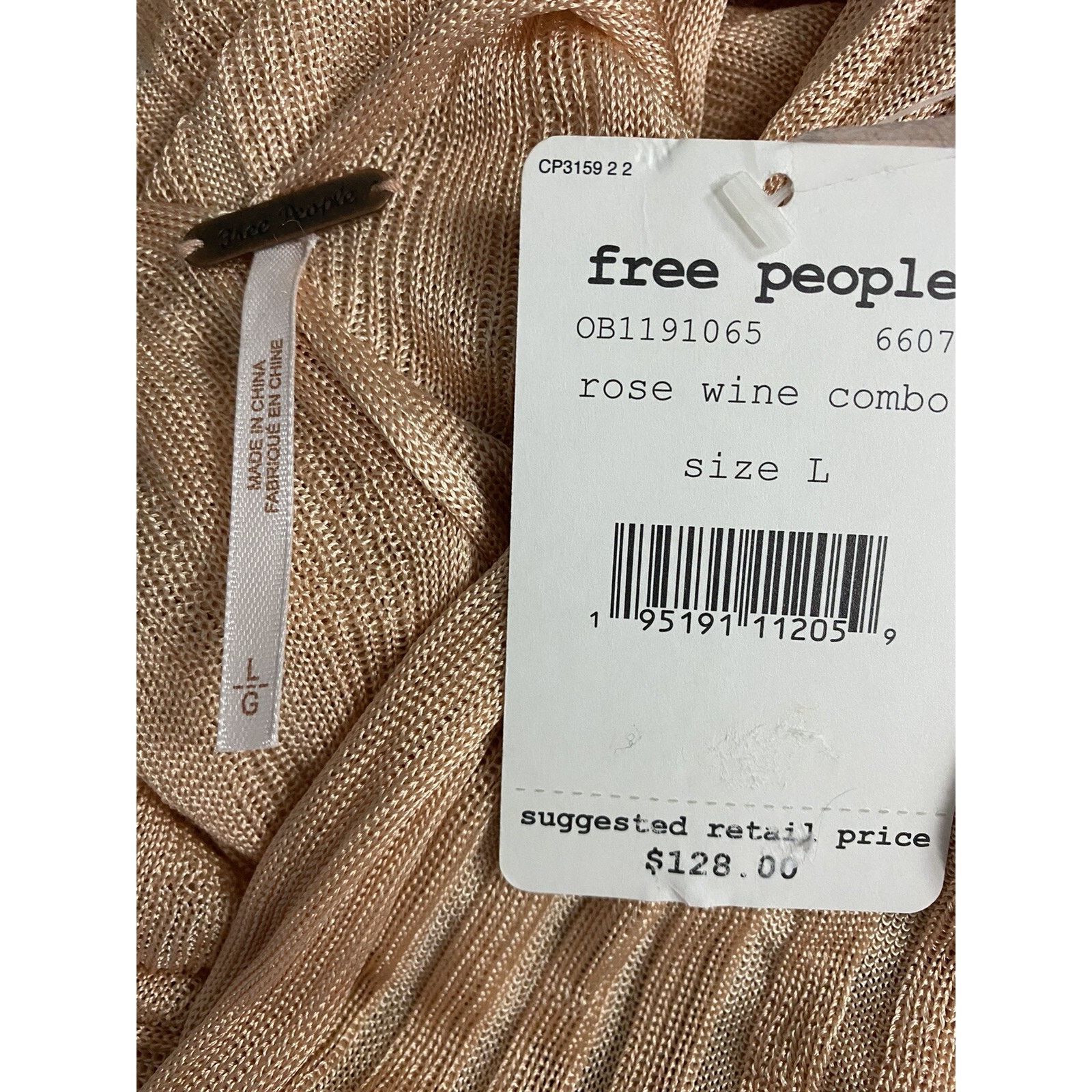Free People FREE PEOPLE Womens Orange Long Sleeve Surplic Size L A002083 Size L / US 10 / IT 46 - 6 Thumbnail