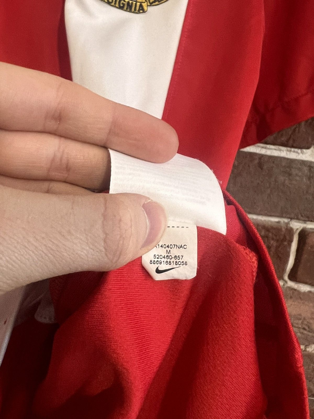 Nike Rare Nike Gibraltar Y2K M Red Jersey Soccer Kit 00s Size US M / EU 48-50 / 2 - 6 Thumbnail