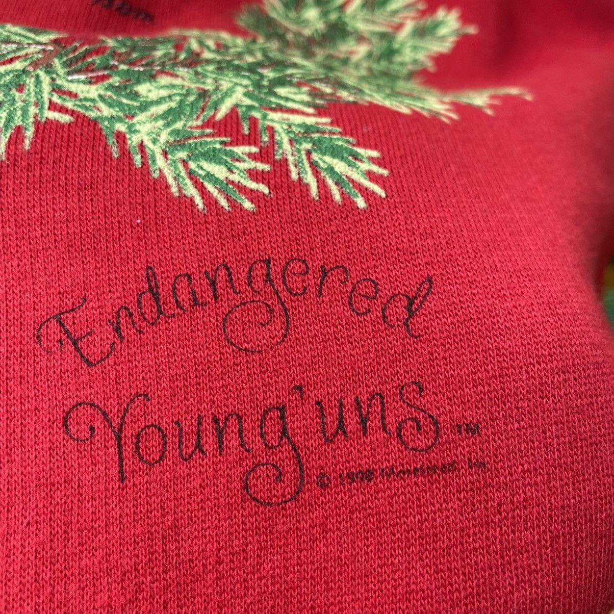 Vintage 🔥Vintage 90s Endagered Young’Uns Big Rabbit Sweatshirts Size US L / EU 52-54 / 3 - 7 Thumbnail