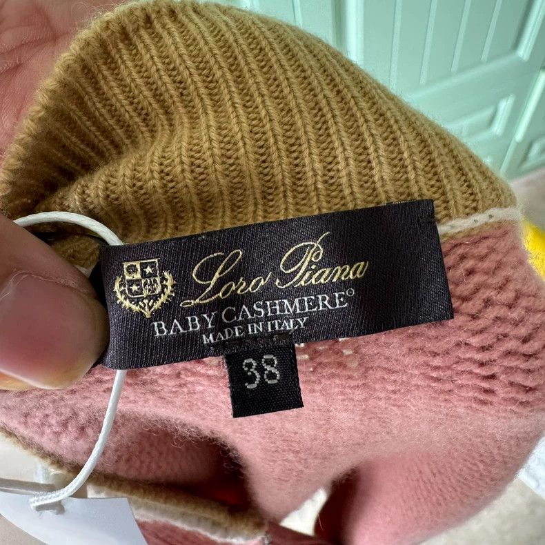 Loro Piana LORO PIANA size38 Cashmere patchwork zipper knit sweater Size M / US 6-8 / IT 42-44 - 3 Thumbnail