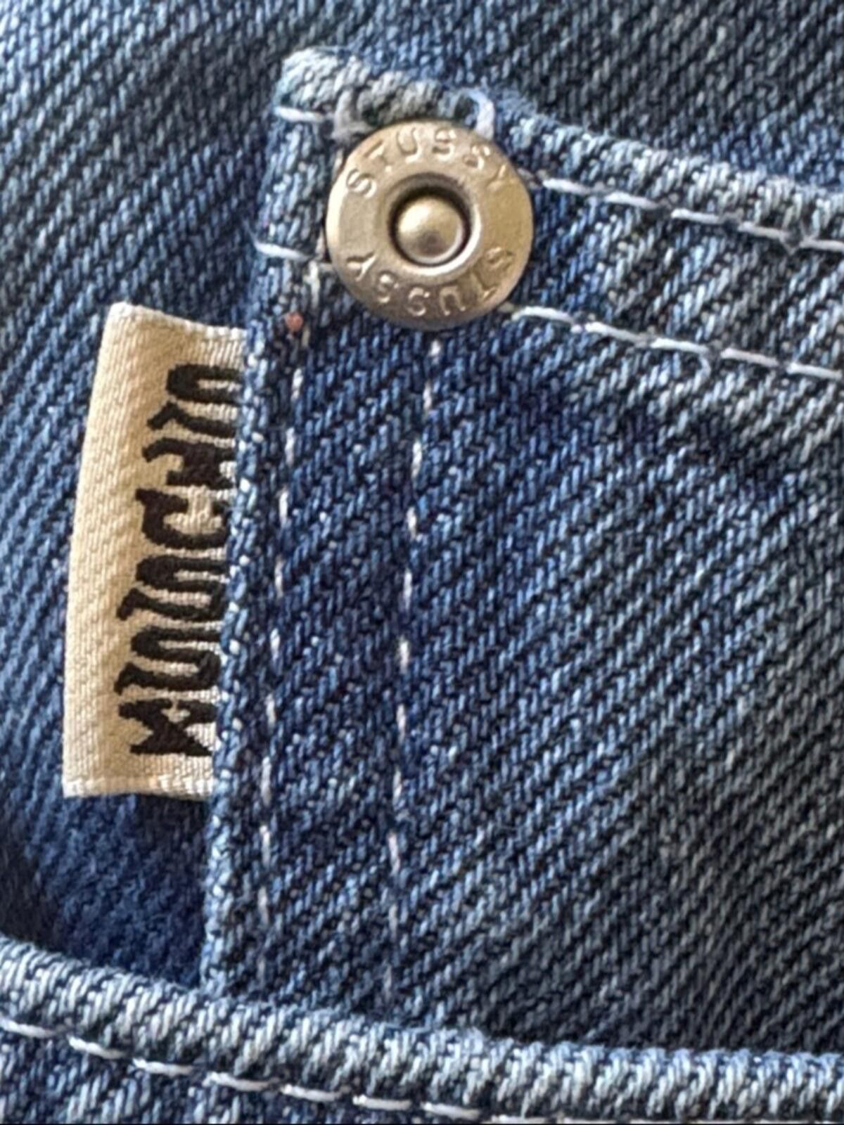 Stussy Stüssy Big Ol' Y2K Jean Denim Shorts -Medium Stone Wash Size US 32 / EU 48 - 5 Thumbnail